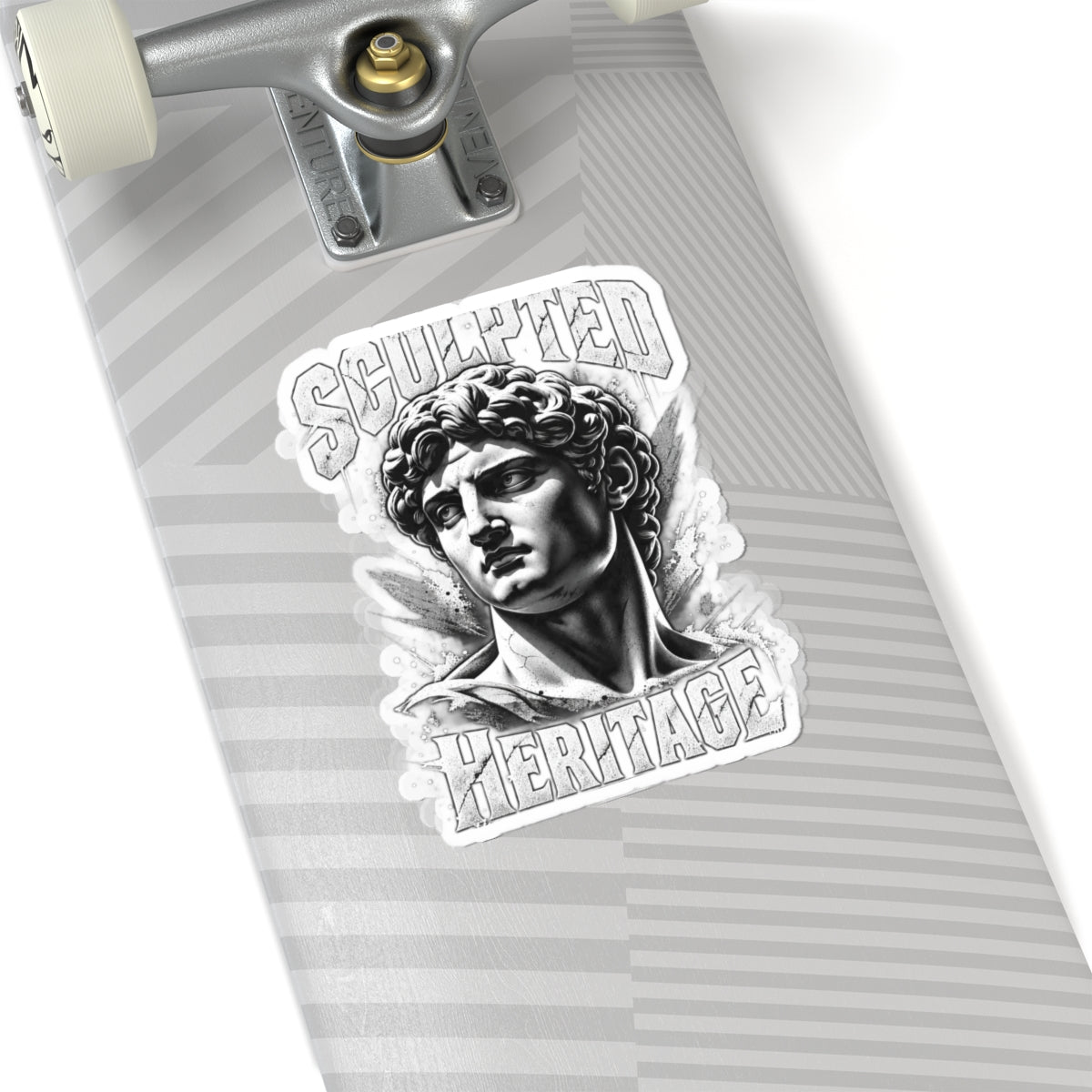 Sculpted Heritage Kiss-Cut Sticker — Classical David Bust Design