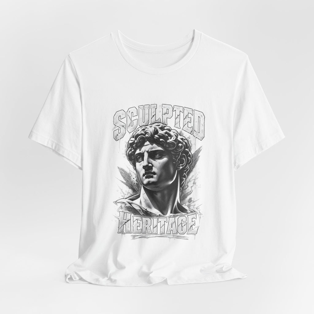 Sculpted Heritage Tee — David Statue Vintage Art Graphic Shirt