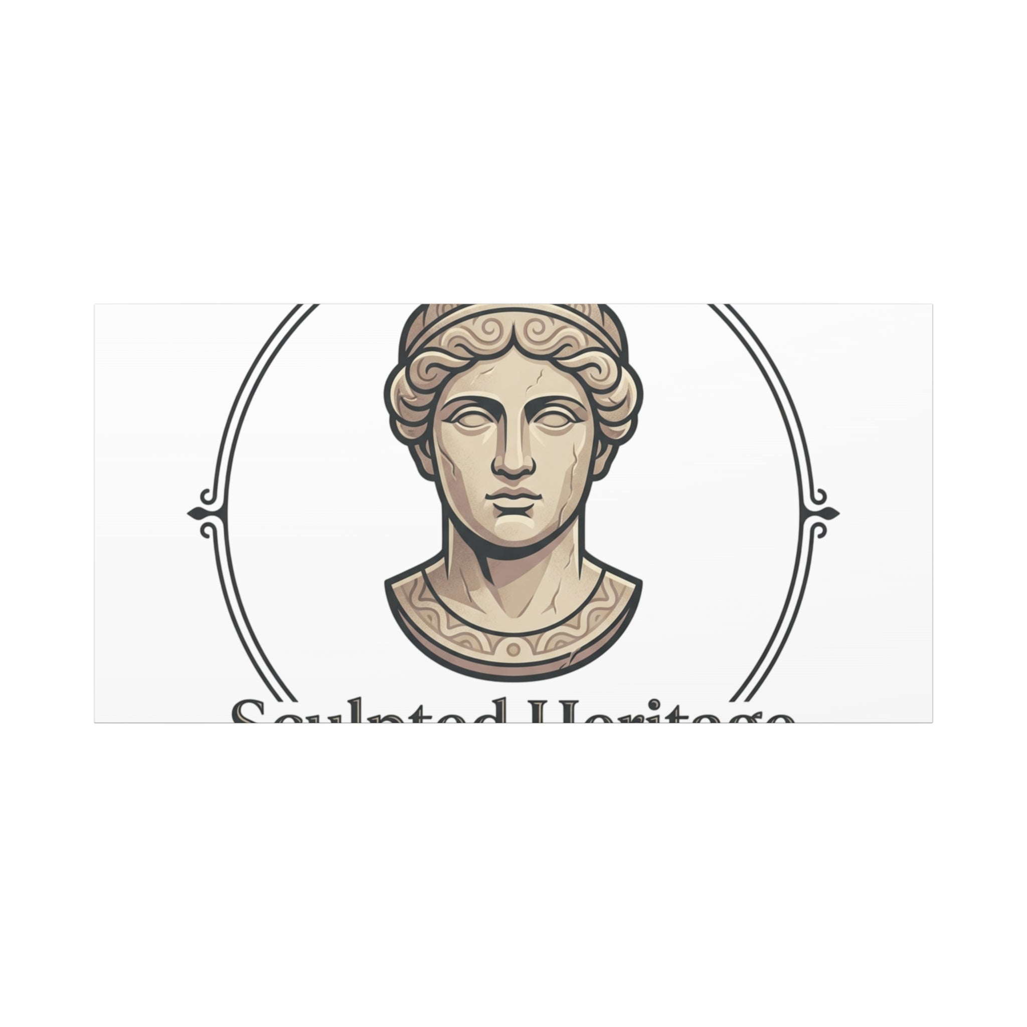 Sculpted Heritage Matte Canvas Print — Classical Bust Wall Art - Sculpted Heritage