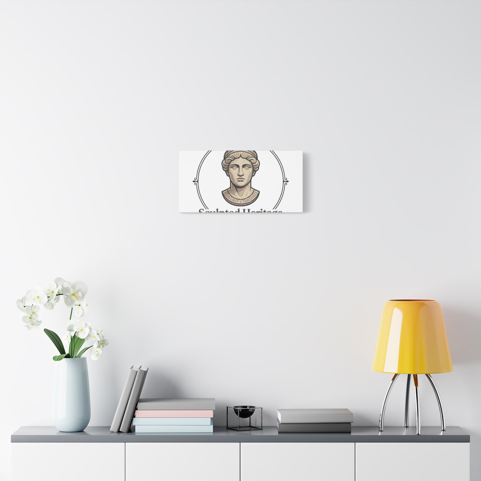 Sculpted Heritage Matte Canvas Print — Classical Bust Wall Art - Sculpted Heritage