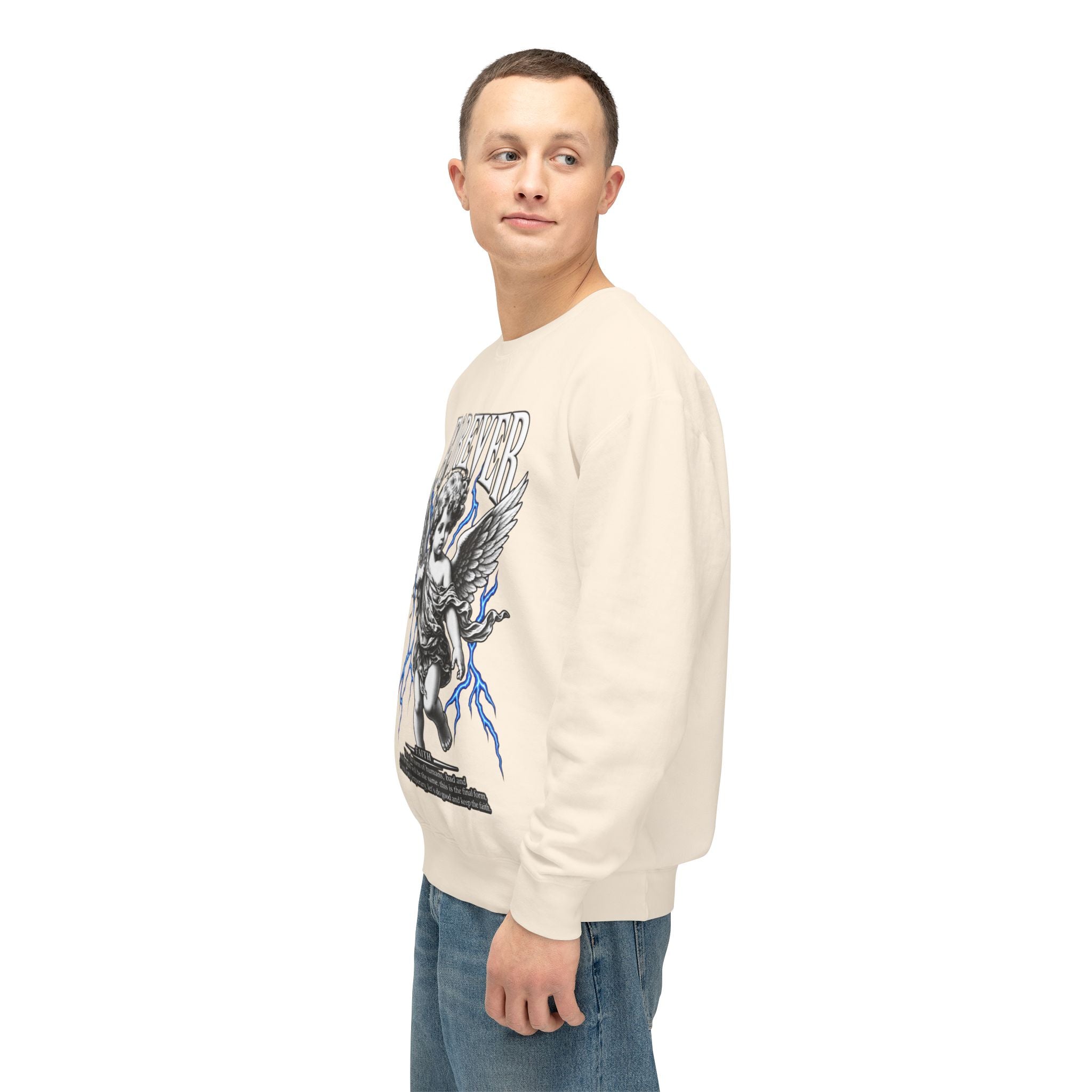 Sculpted Heritage Sweatshirt — Vintage Cherub Graphic - Sculpted Heritage