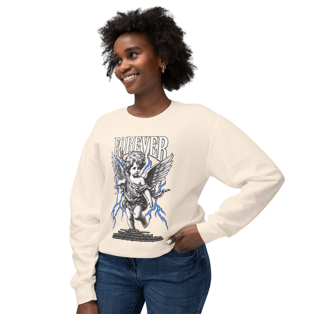 Sculpted Heritage Sweatshirt — Vintage Cherub Graphic - Sculpted Heritage