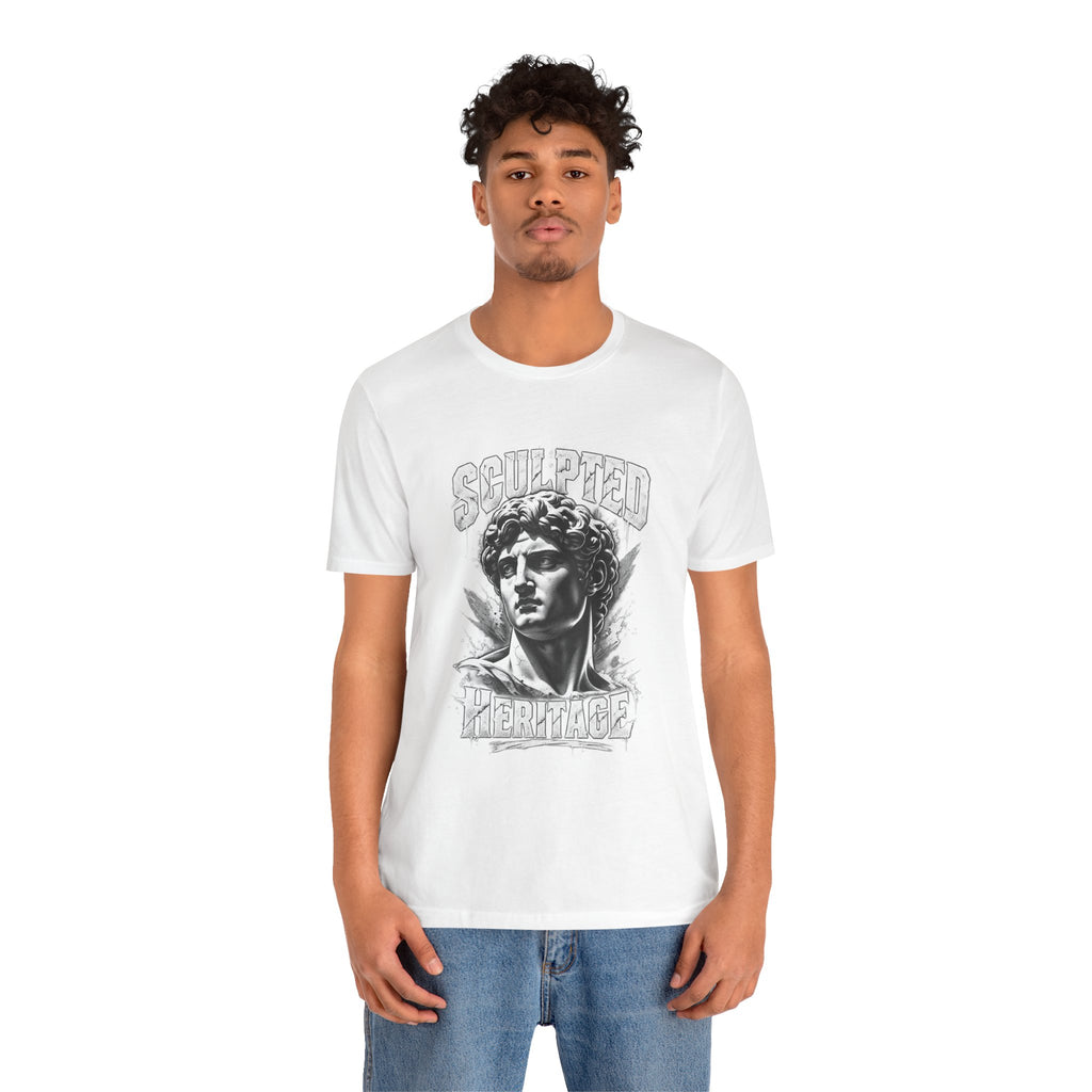 Sculpted Heritage Tee — David Statue Vintage Art Graphic Shirt