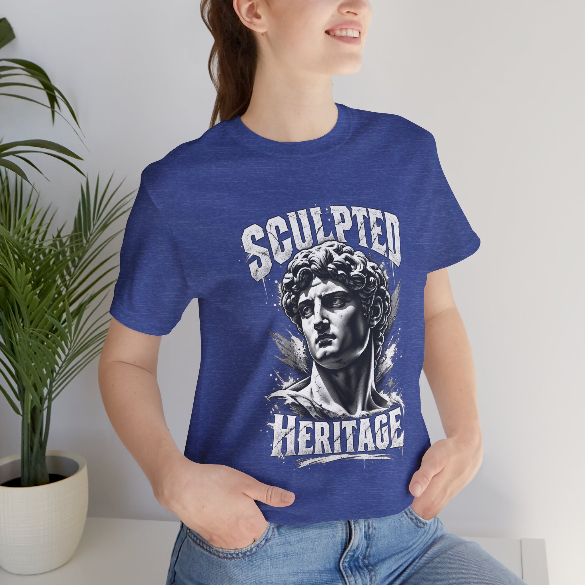 Sculpted Heritage Tee — David Statue Vintage Art Graphic Shirt