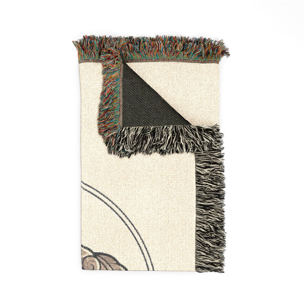 Sculpted Heritage Woven Blanket — Classical Bust Throw Blanket - Sculpted Heritage