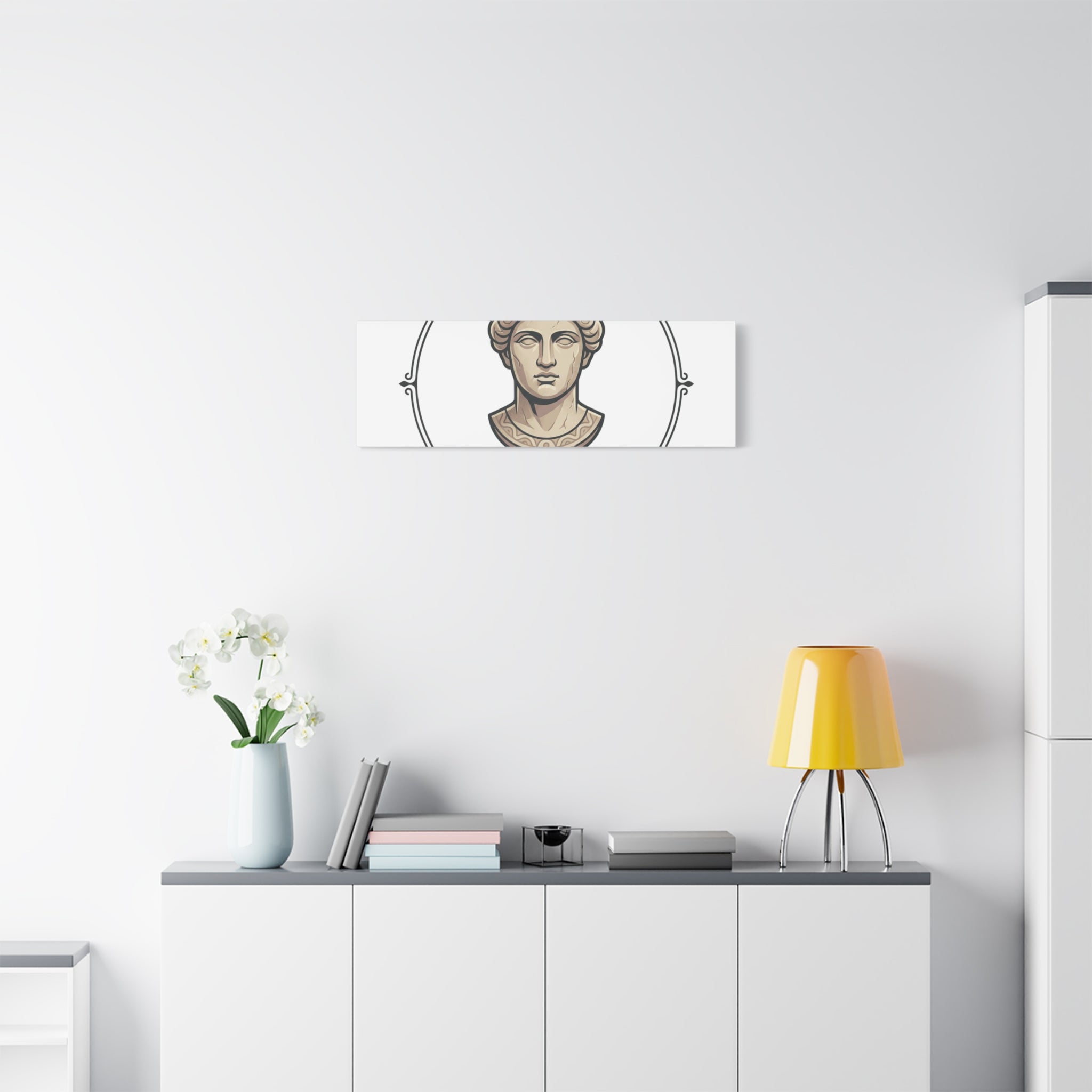 Sculpted Heritage Matte Canvas Print — Classical Bust Wall Art - Sculpted Heritage