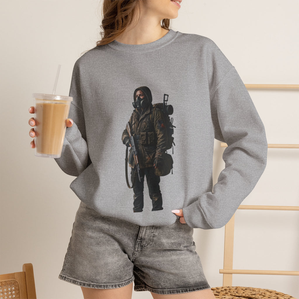 Post-ApocalypticSculpted Heritage Sweatshirt — Ranger Figure Graphic - Sculpted Heritage