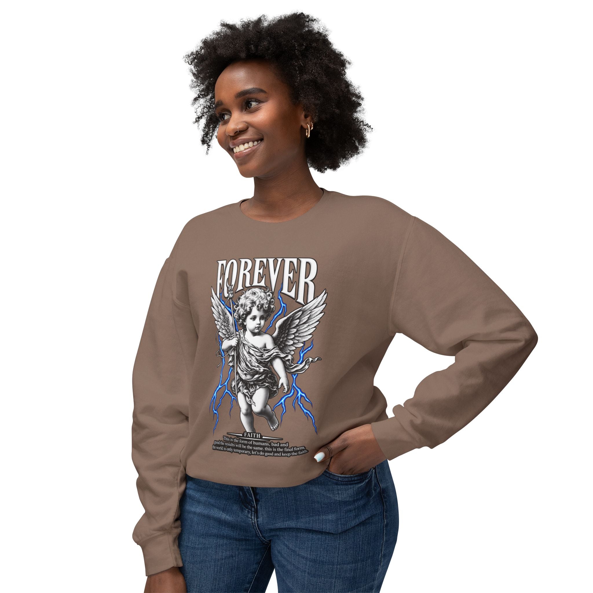 Sculpted Heritage Sweatshirt — Vintage Cherub Graphic - Sculpted Heritage