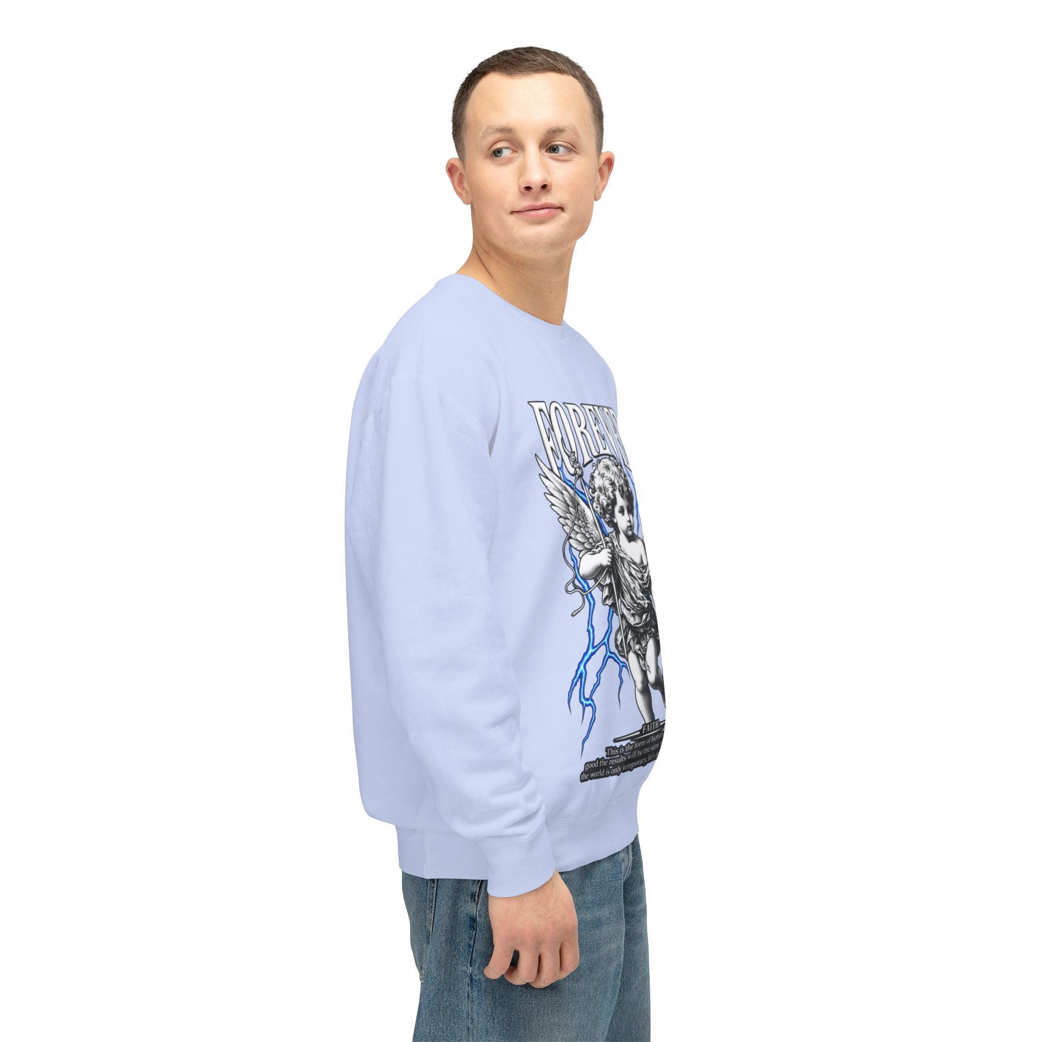 Sculpted Heritage Sweatshirt — Vintage Cherub Graphic - Sculpted Heritage