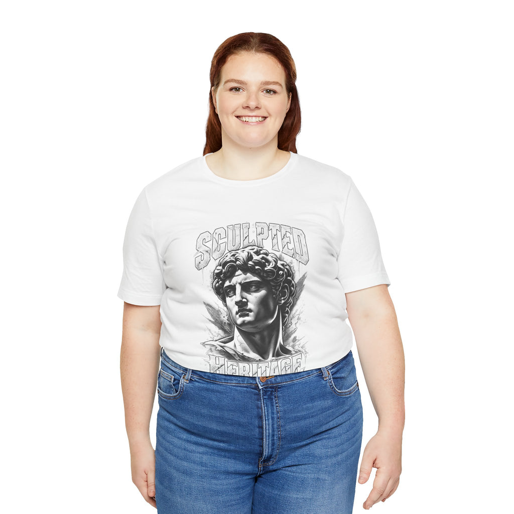 Sculpted Heritage Tee — David Statue Vintage Art Graphic Shirt