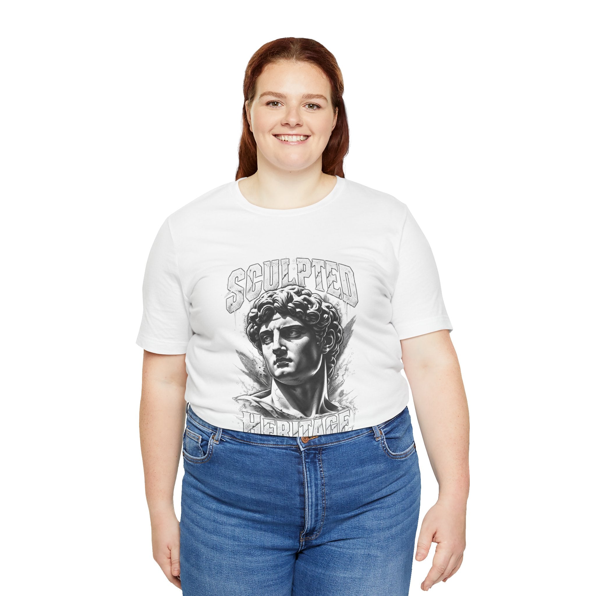 Sculpted Heritage Tee — David Statue Vintage Art Graphic Shirt