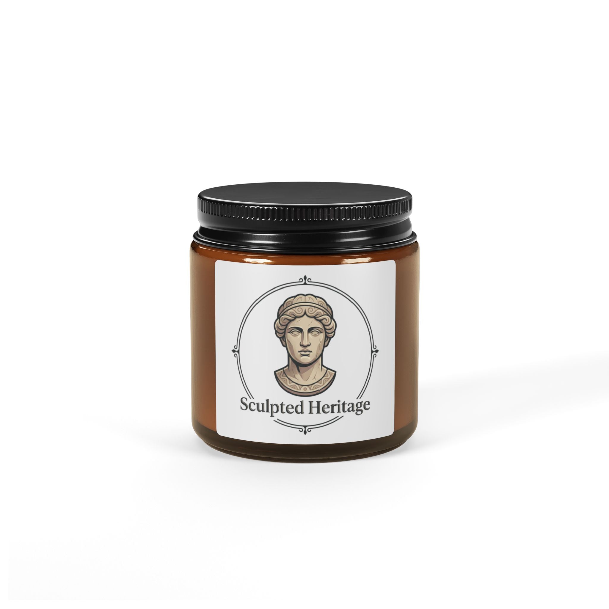 Scented Soy Candle (Multi-Size, Amber Jar) - Sculpted Heritage