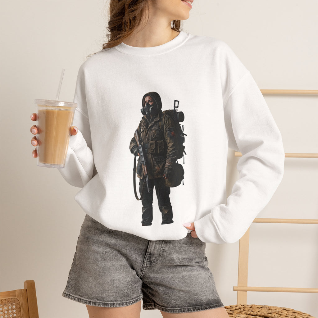 Post-ApocalypticSculpted Heritage Sweatshirt — Ranger Figure Graphic - Sculpted Heritage