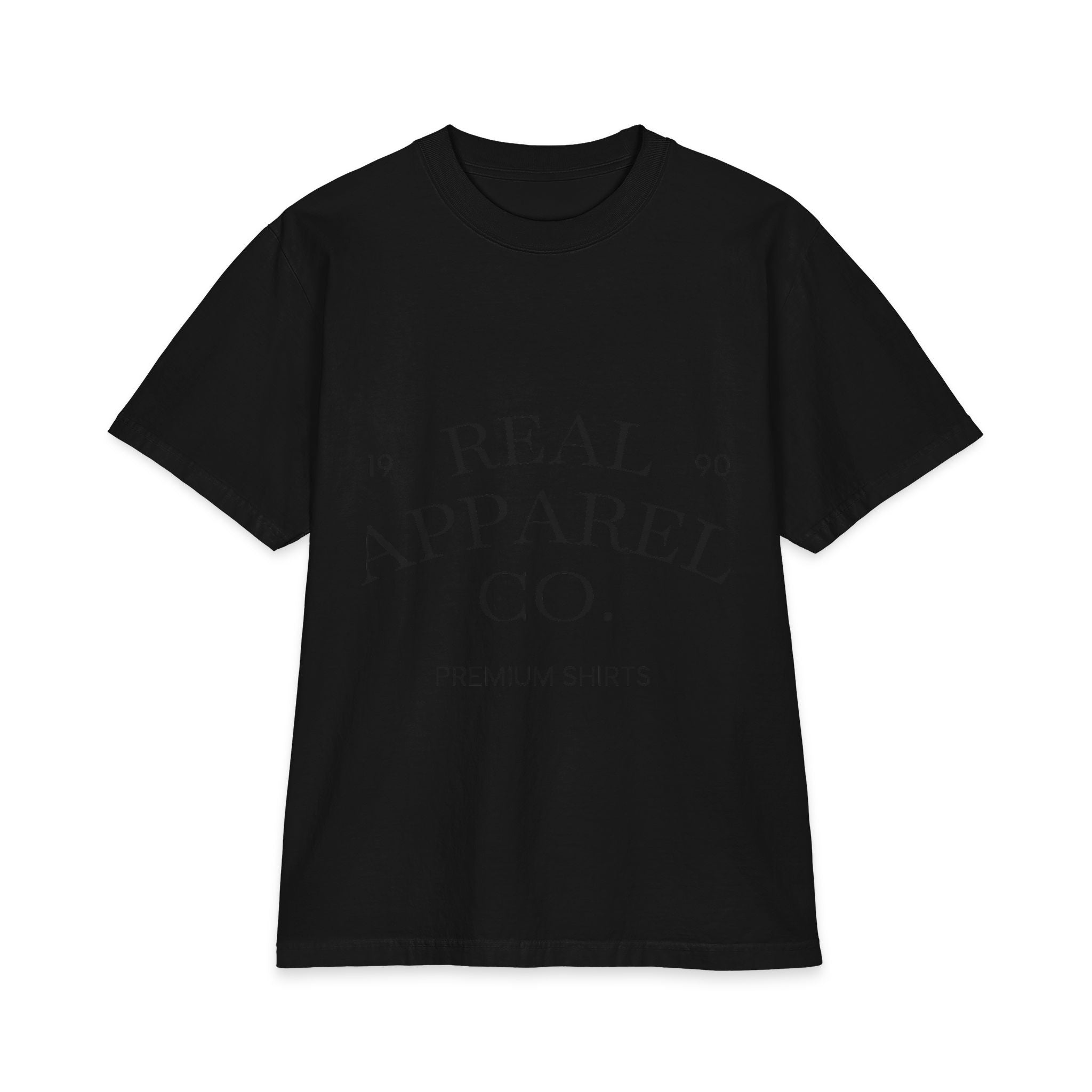 Real Apparel Co. Premium T-Shirt — Vintage Minimal Logo Tee - Sculpted Heritage