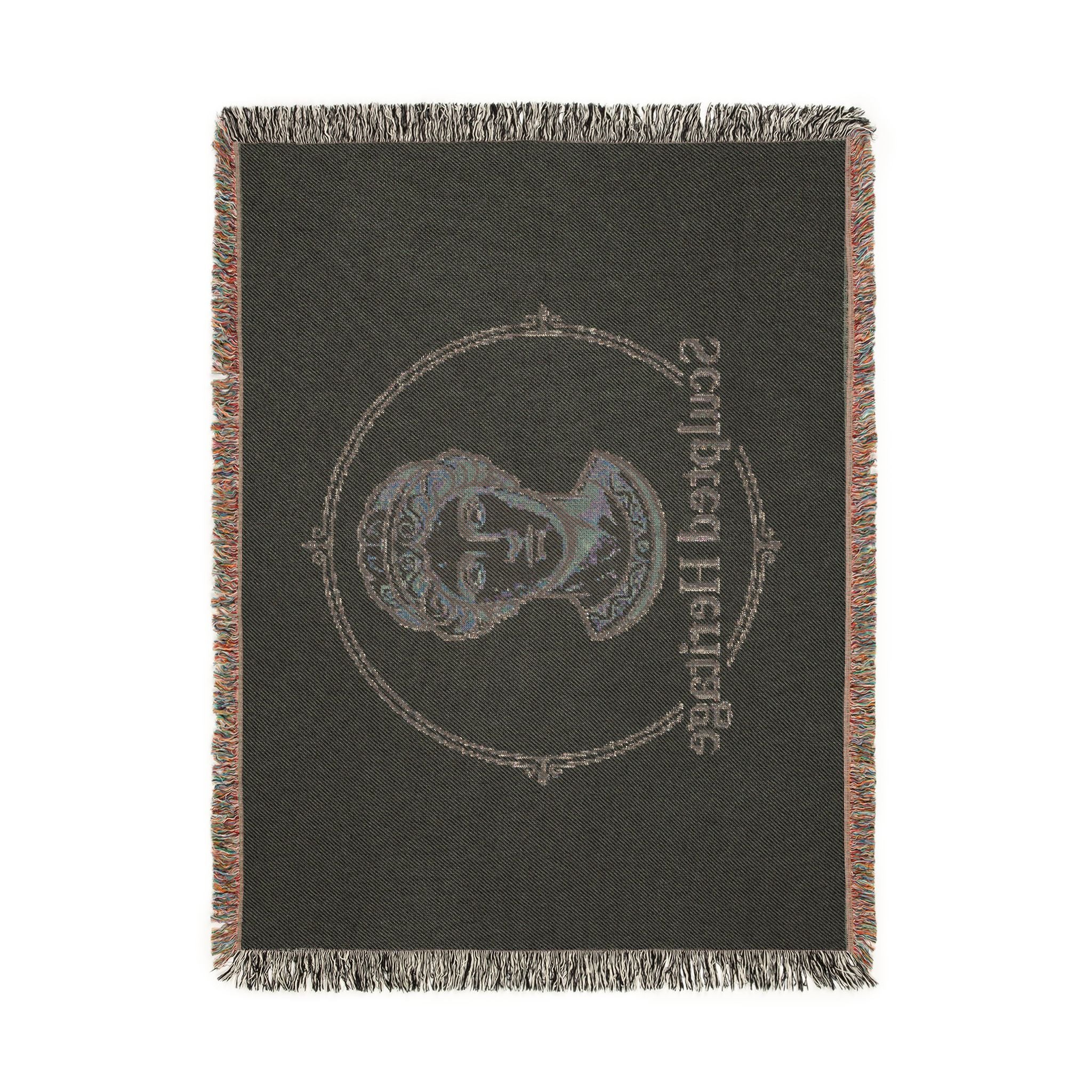 Sculpted Heritage Woven Blanket — Classical Bust Throw Blanket - Sculpted Heritage