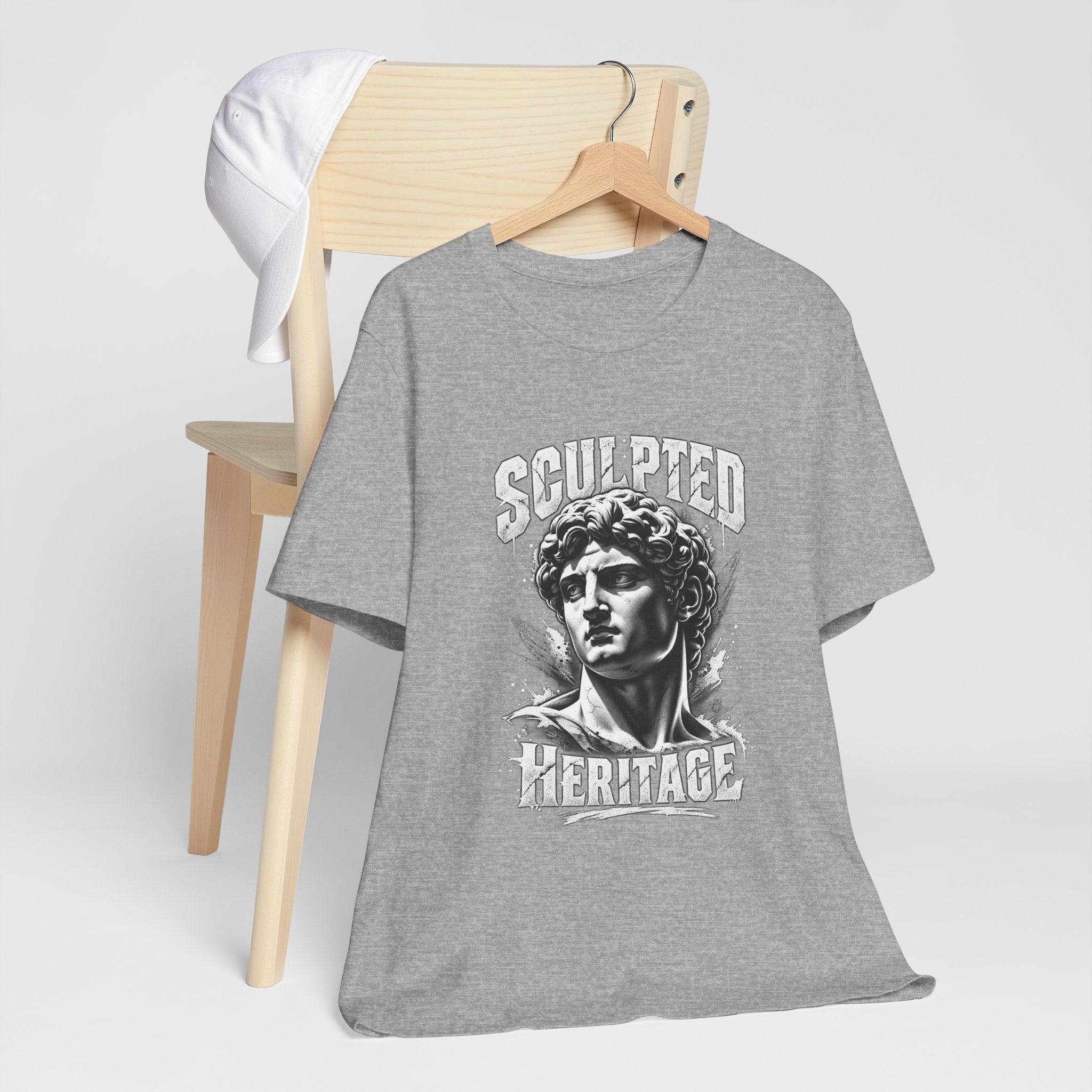 Sculpted Heritage Tee — David Statue Vintage Art Graphic Shirt