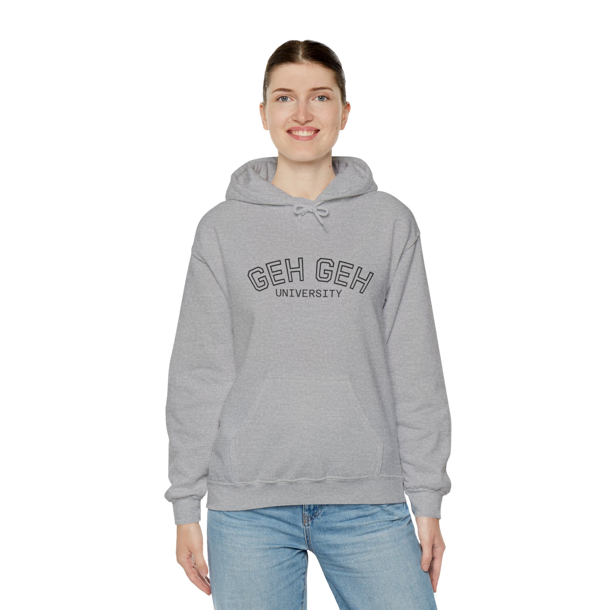 GHE-GHE University Hoodie — Minimal Collegiate Pullover - Sculpted Heritage