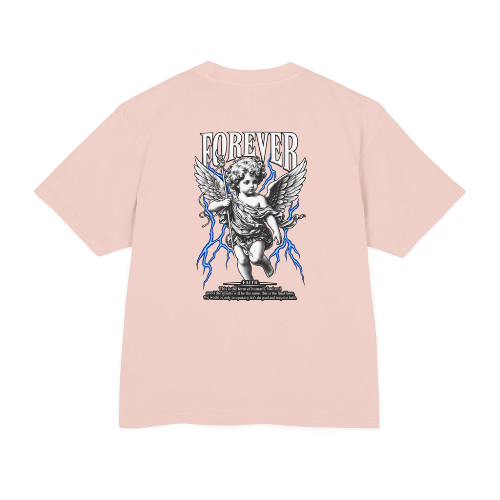 Sculpted Heritage — "FOREVER" Retro Cherub Streetwear T‑Shirt - Sculpted Heritage