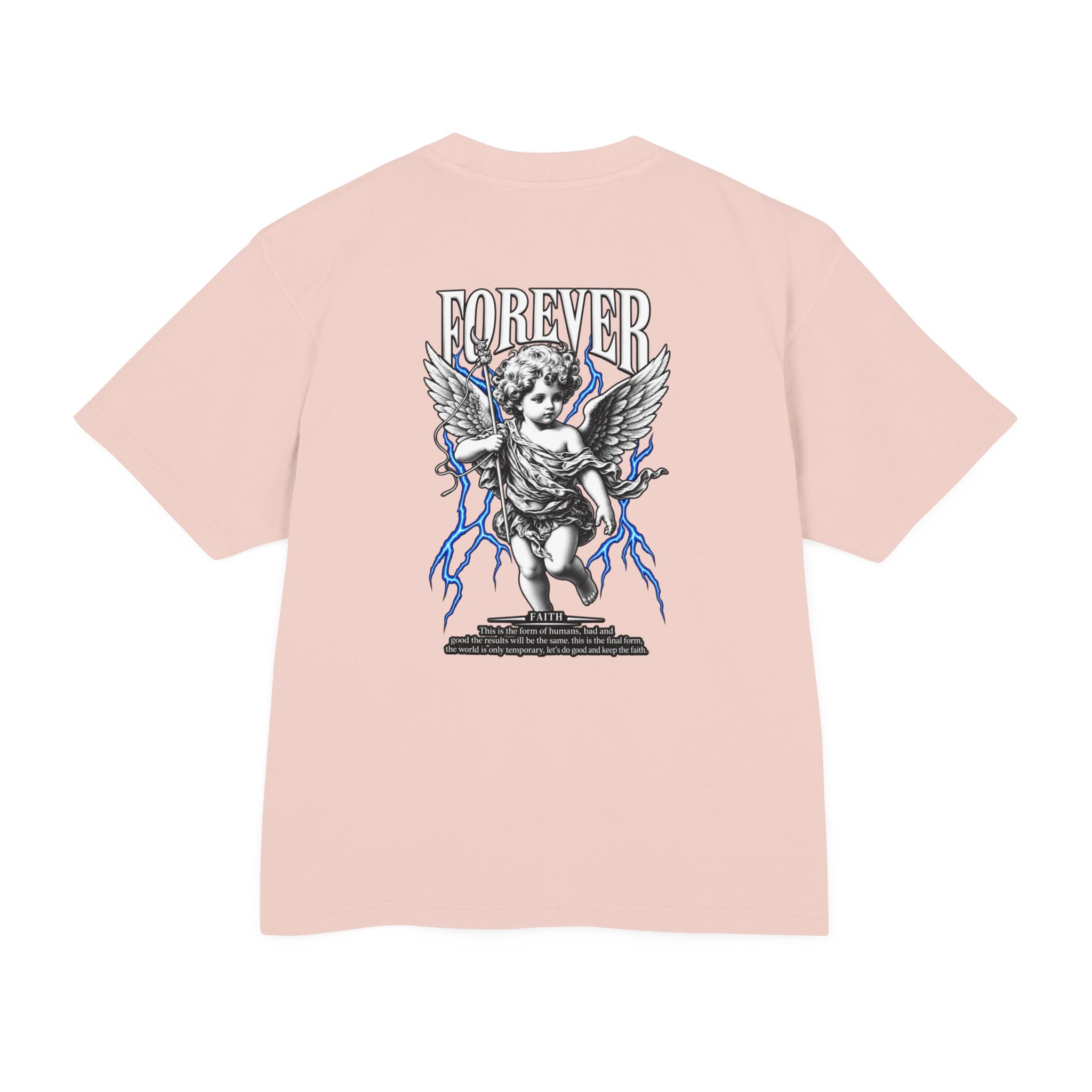 Sculpted Heritage — "FOREVER" Retro Cherub Streetwear T‑Shirt - Sculpted Heritage