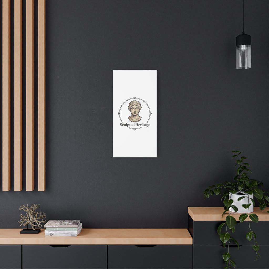 Sculpted Heritage Matte Canvas Print — Classical Bust Wall Art - Sculpted Heritage