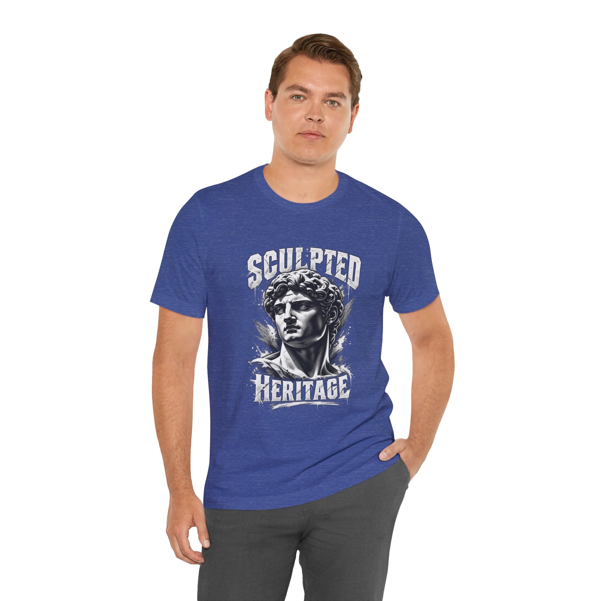 Sculpted Heritage Tee — David Statue Vintage Art Graphic Shirt