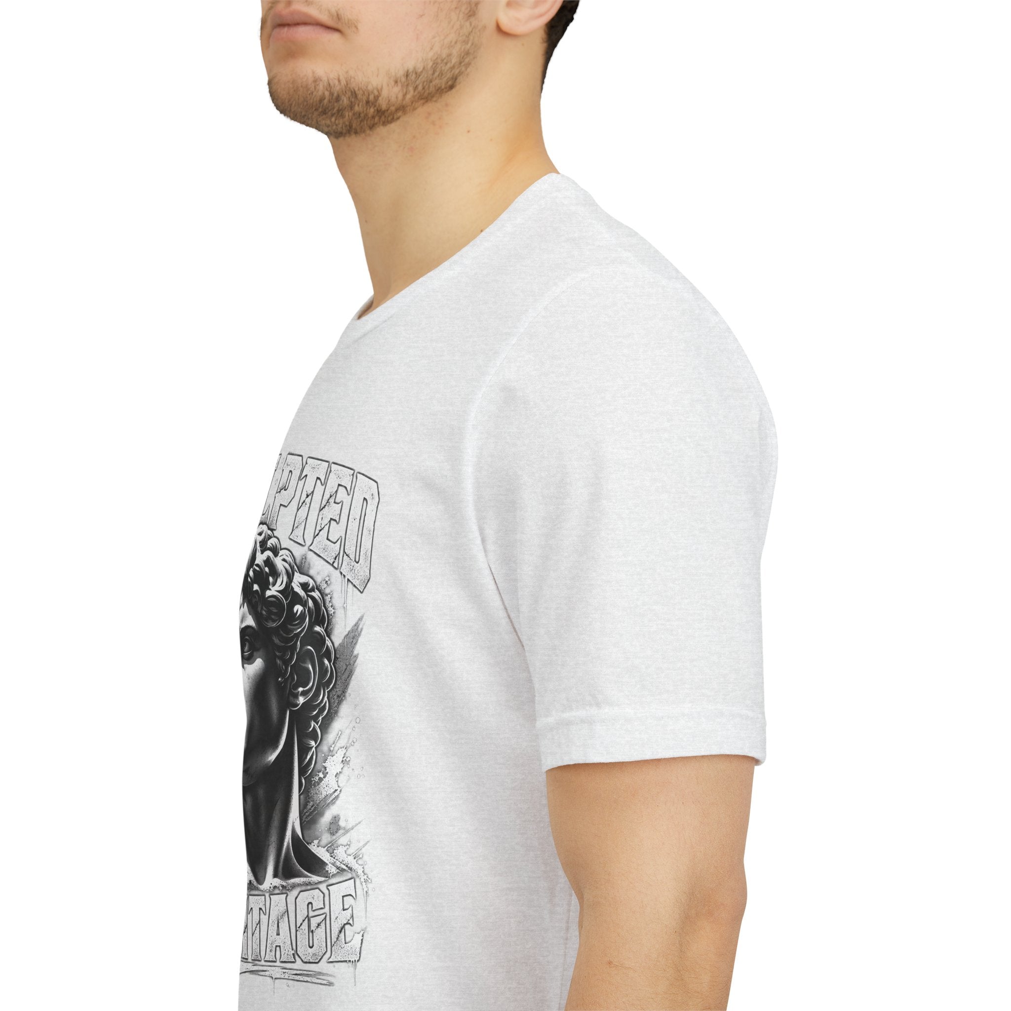 Sculpted Heritage Tee — David Statue Vintage Art Graphic Shirt