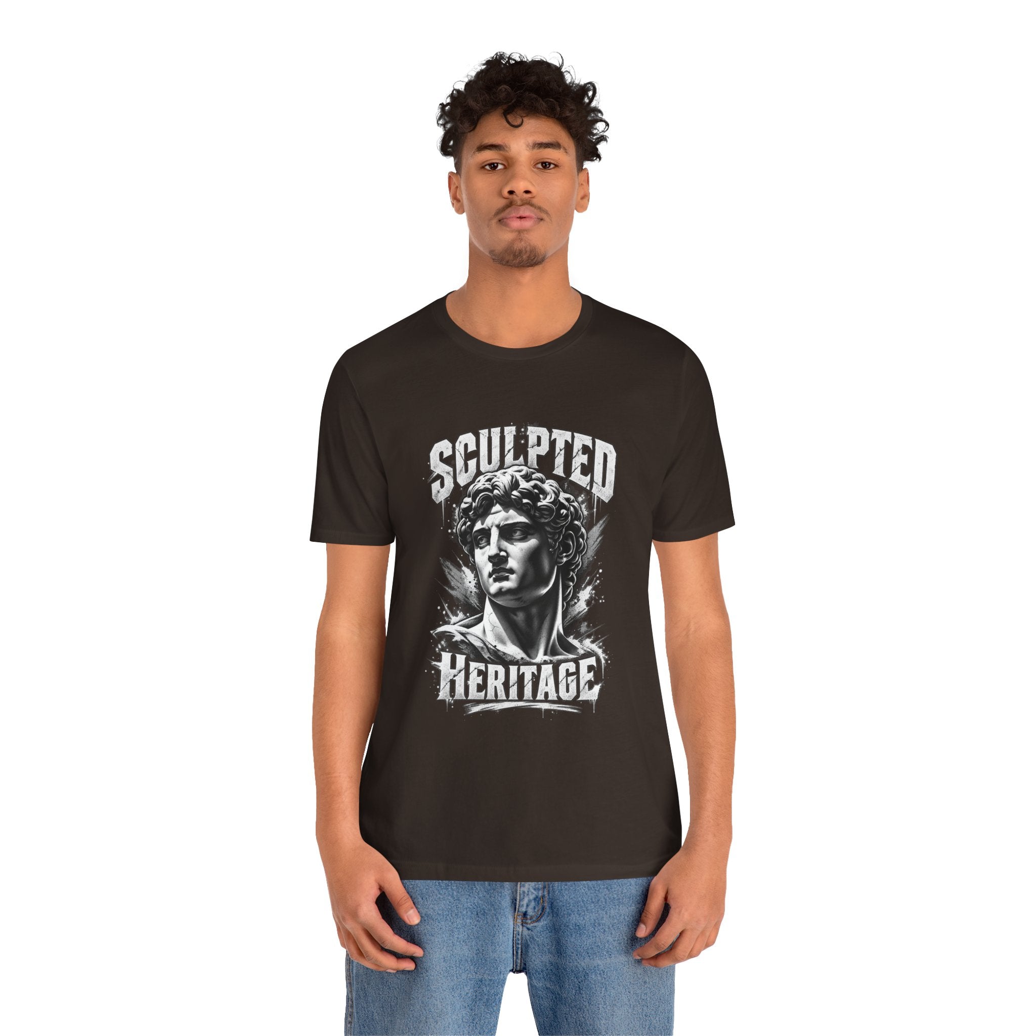 Sculpted Heritage Tee — David Statue Vintage Art Graphic Shirt