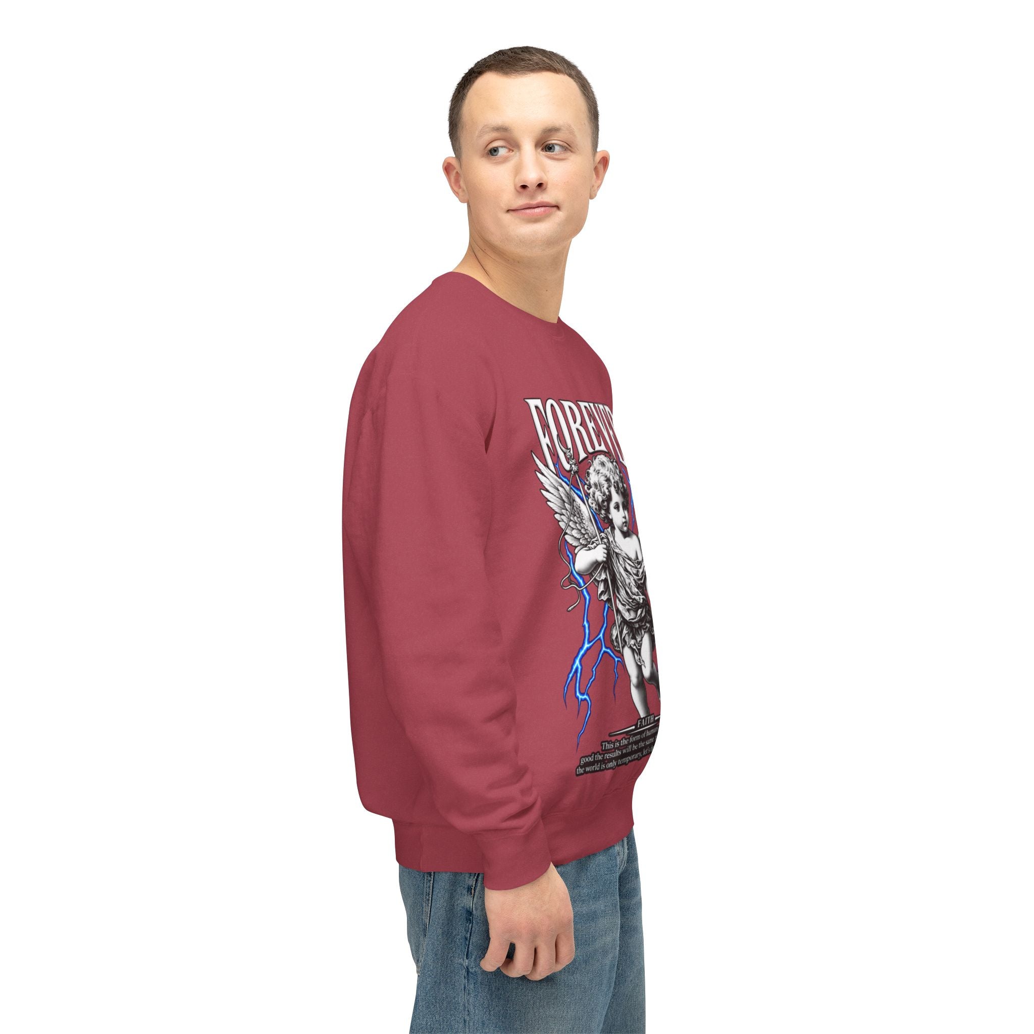Sculpted Heritage Sweatshirt — Vintage Cherub Graphic - Sculpted Heritage