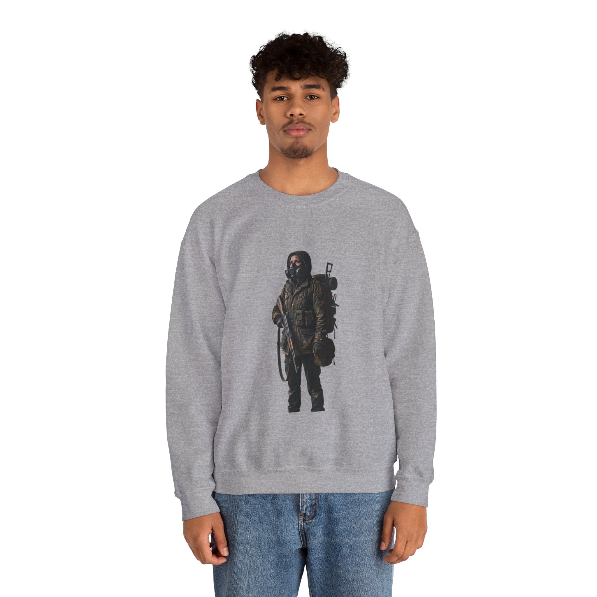 Post-ApocalypticSculpted Heritage Sweatshirt — Ranger Figure Graphic - Sculpted Heritage
