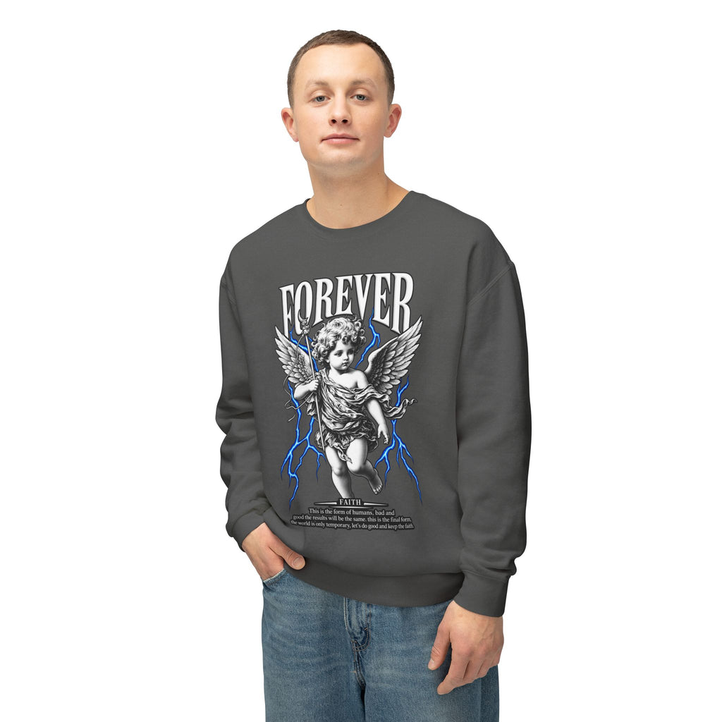 Sculpted Heritage Sweatshirt — Vintage Cherub Graphic - Sculpted Heritage