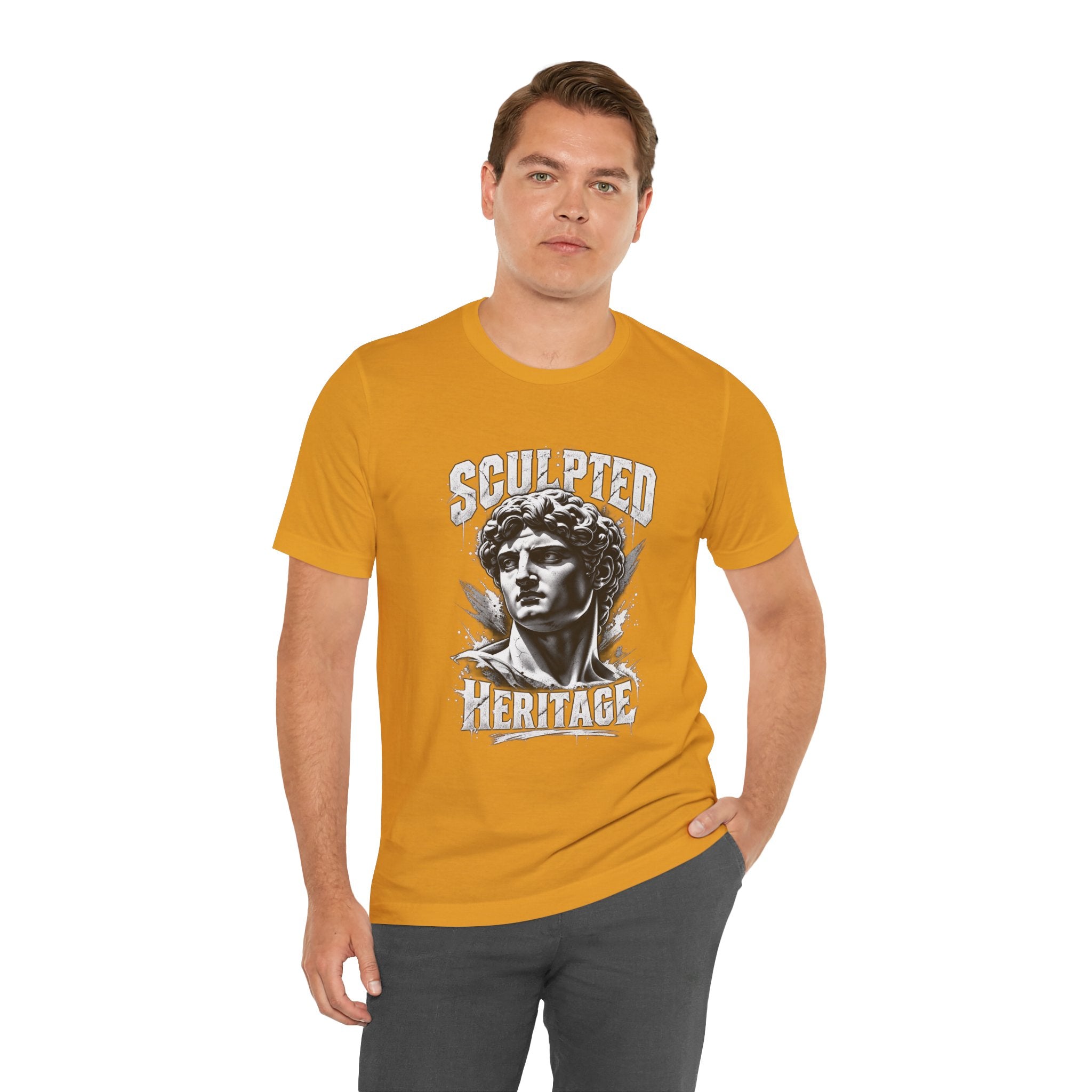 Sculpted Heritage Tee — David Statue Vintage Art Graphic Shirt