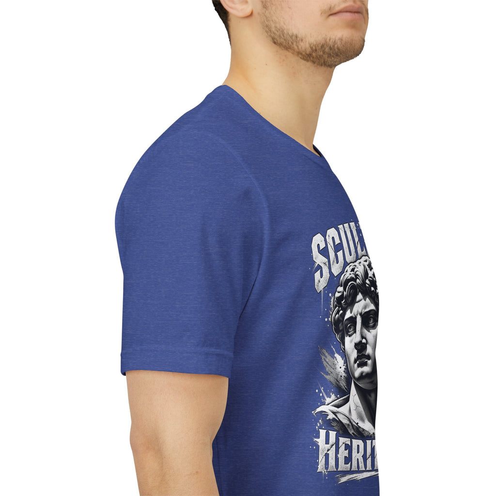 Sculpted Heritage Tee — David Statue Vintage Art Graphic Shirt