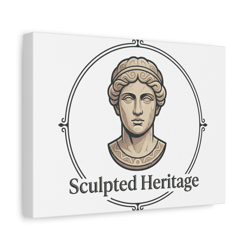 Sculpted Heritage Matte Canvas Print — Classical Bust Wall Art - Sculpted Heritage