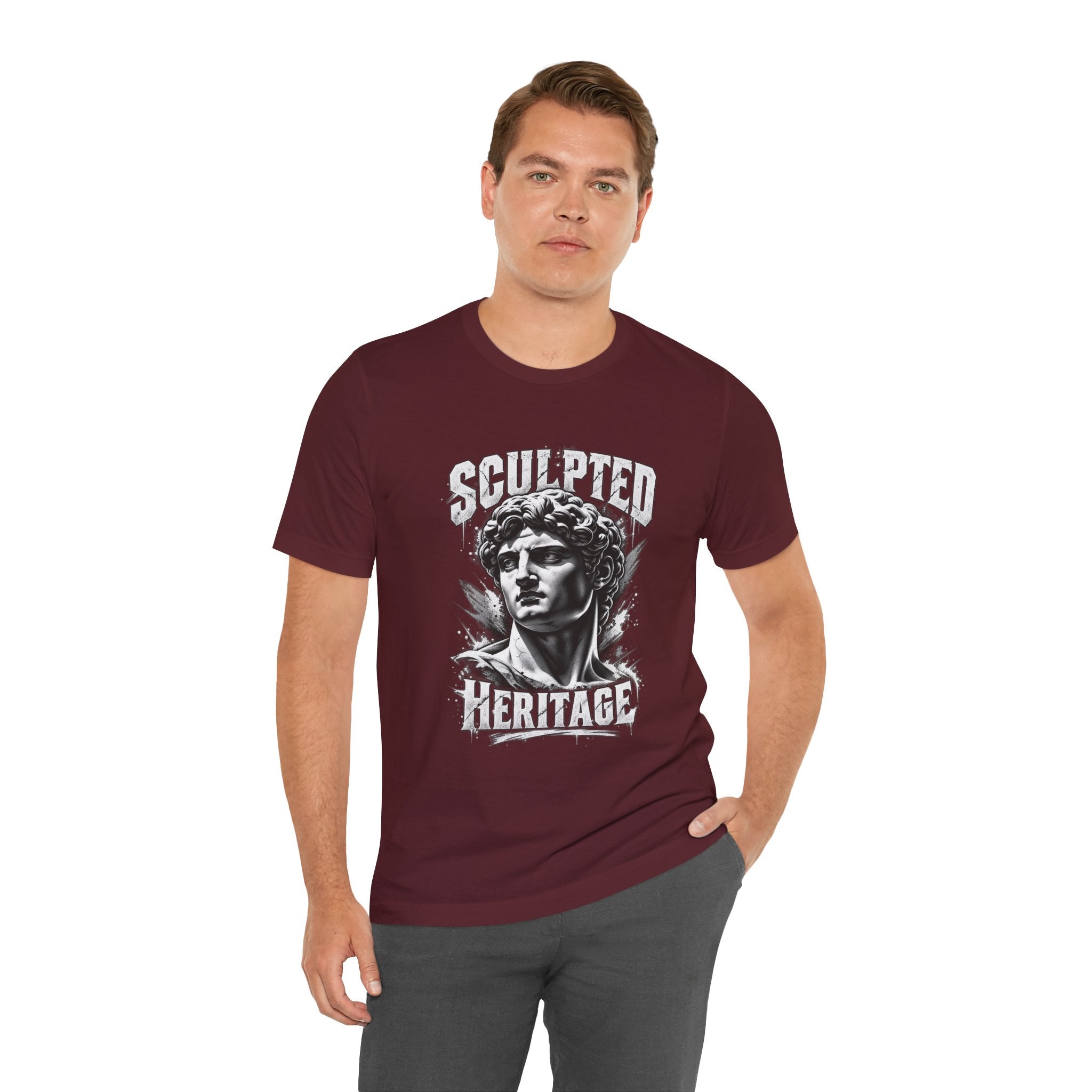 Sculpted Heritage Tee — David Statue Vintage Art Graphic Shirt