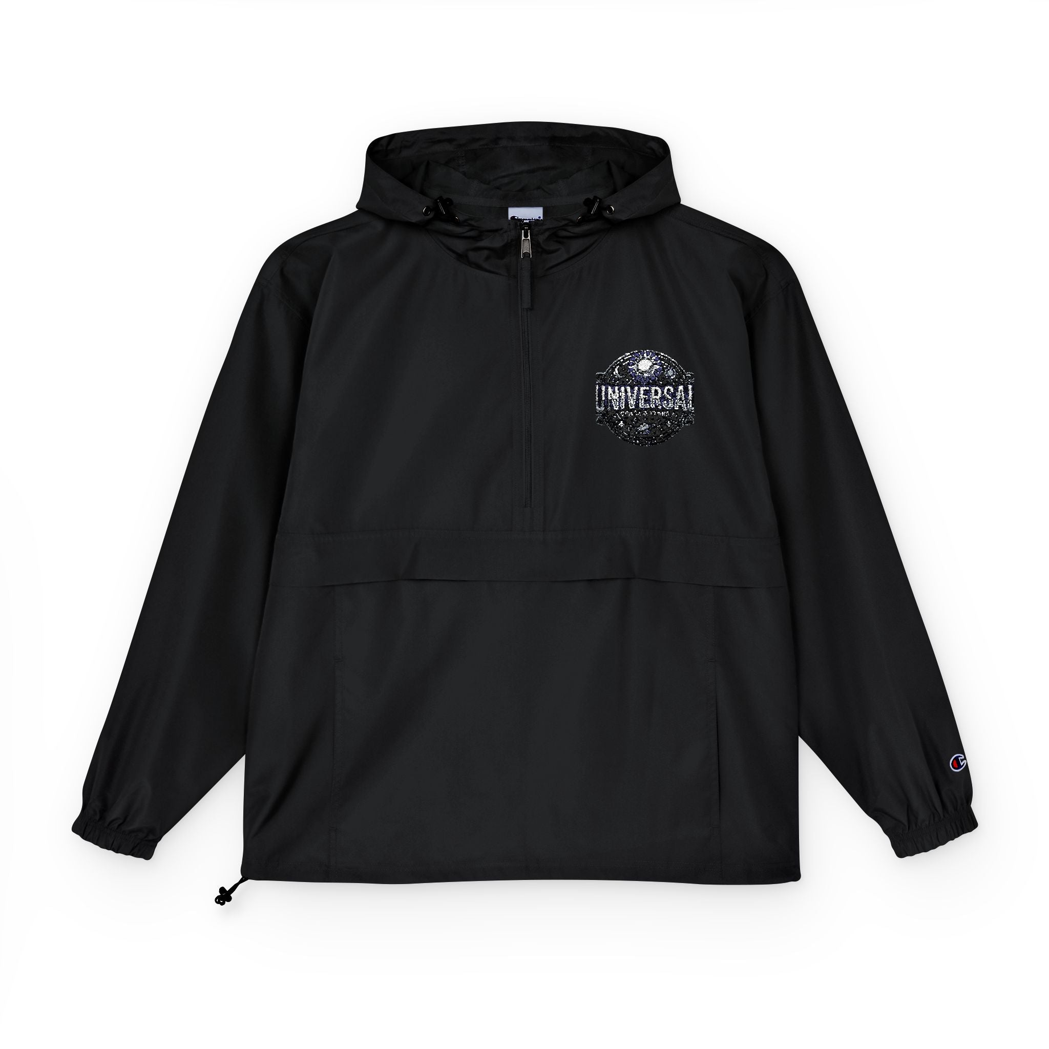 Packable Water‑Resistant Anorak Jacket — Hidden Packable Pocket, Scuba Hood, Windproof Travel Shell - Sculpted Heritage