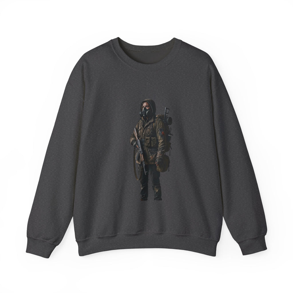 Post-ApocalypticSculpted Heritage Sweatshirt — Ranger Figure Graphic - Sculpted Heritage
