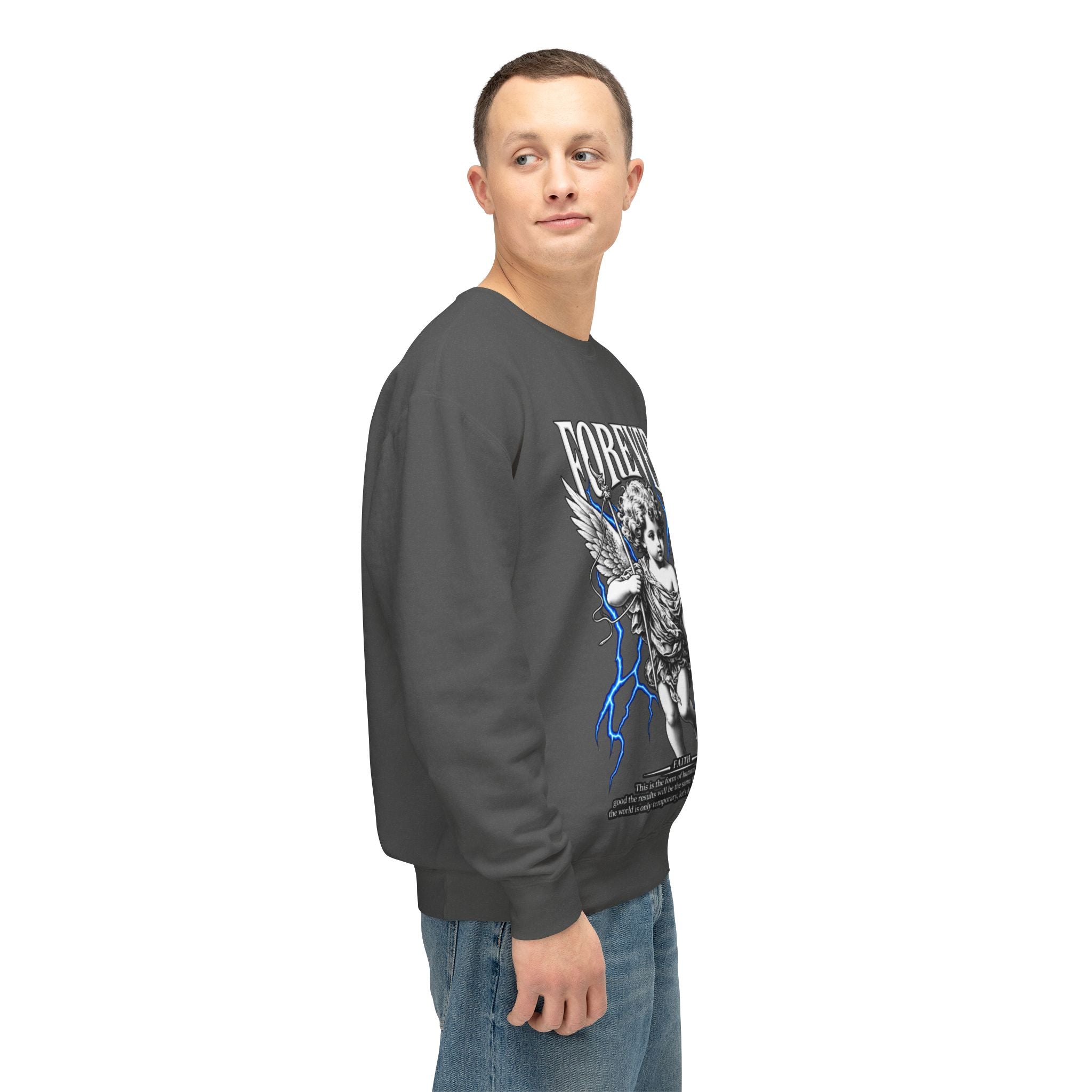 Sculpted Heritage Sweatshirt — Vintage Cherub Graphic - Sculpted Heritage