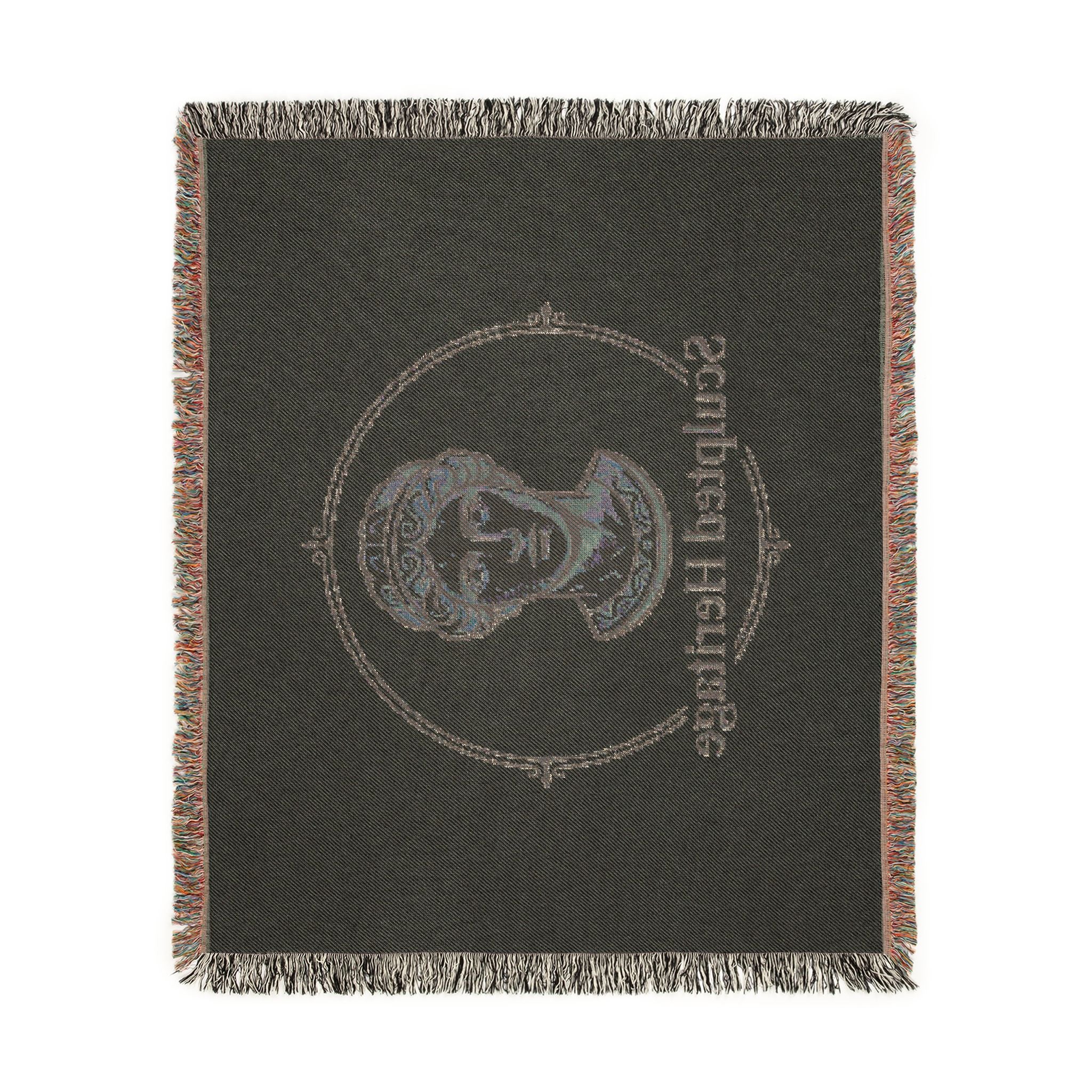 Sculpted Heritage Woven Blanket — Classical Bust Throw Blanket - Sculpted Heritage