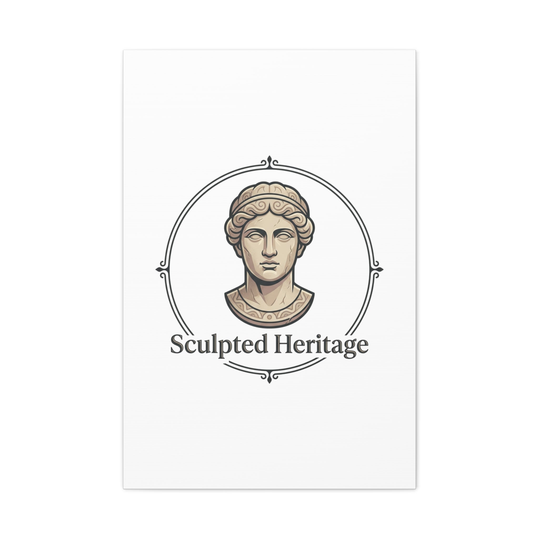 Sculpted Heritage Matte Canvas Print — Classical Bust Wall Art - Sculpted Heritage
