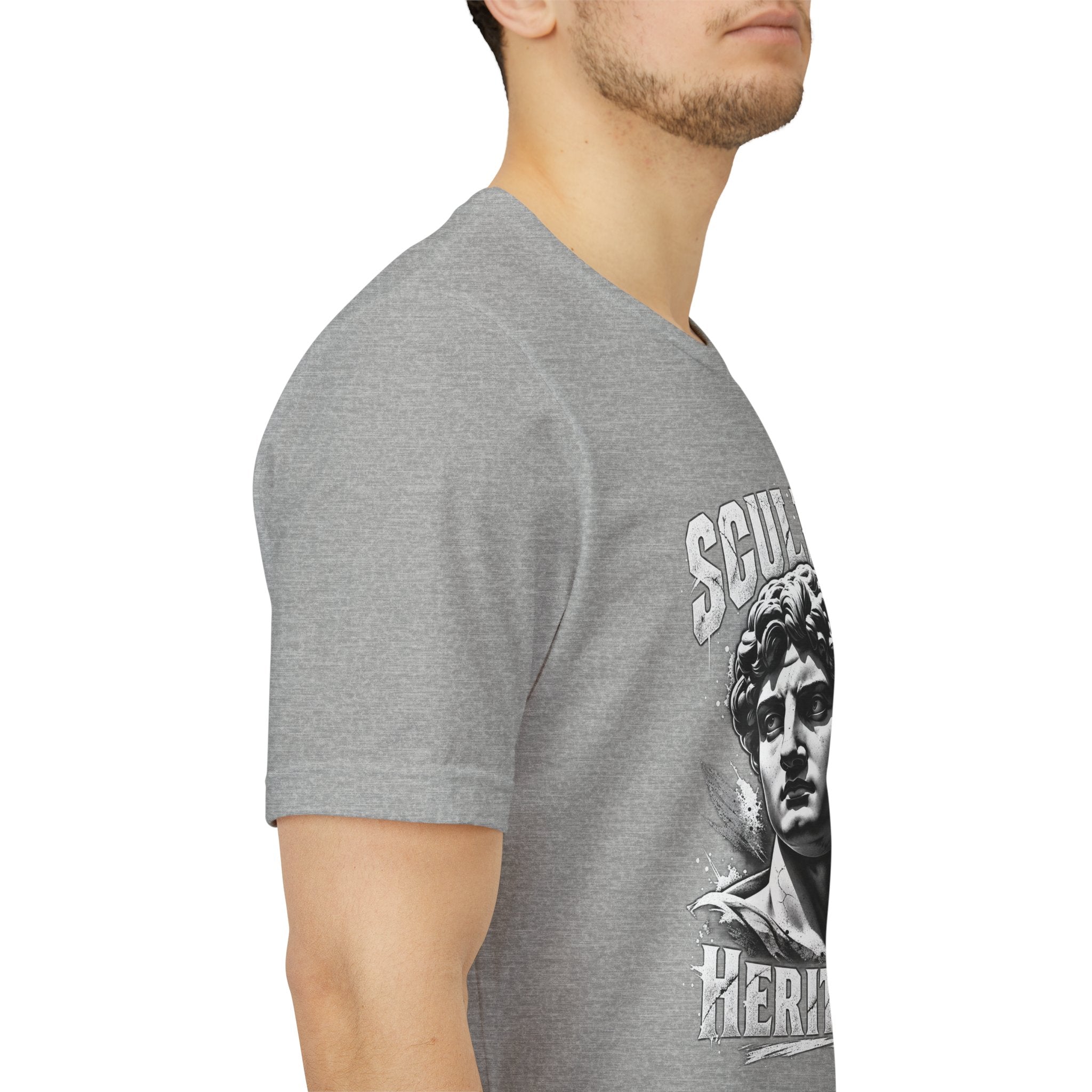Sculpted Heritage Tee — David Statue Vintage Art Graphic Shirt