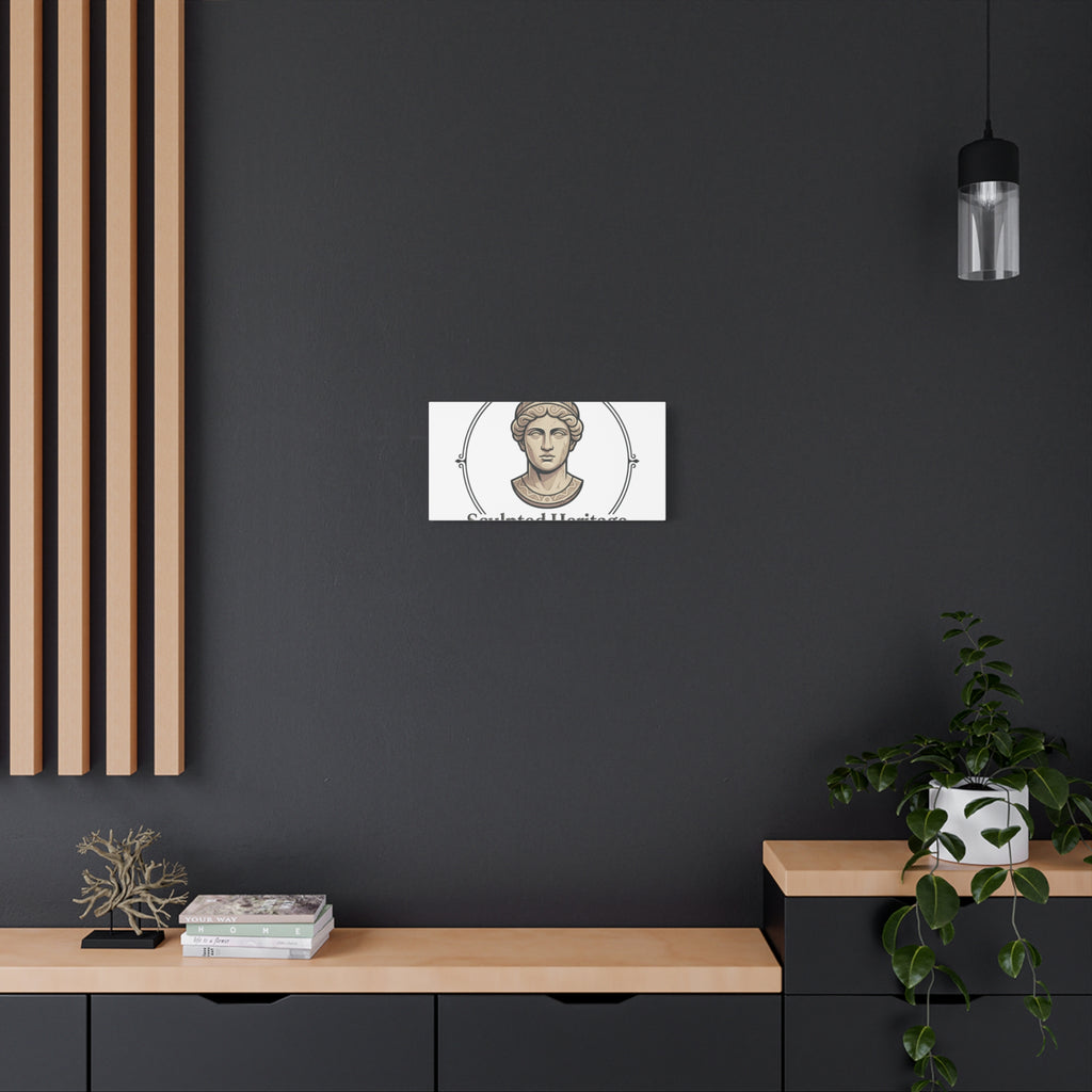Sculpted Heritage Matte Canvas Print — Classical Bust Wall Art - Sculpted Heritage