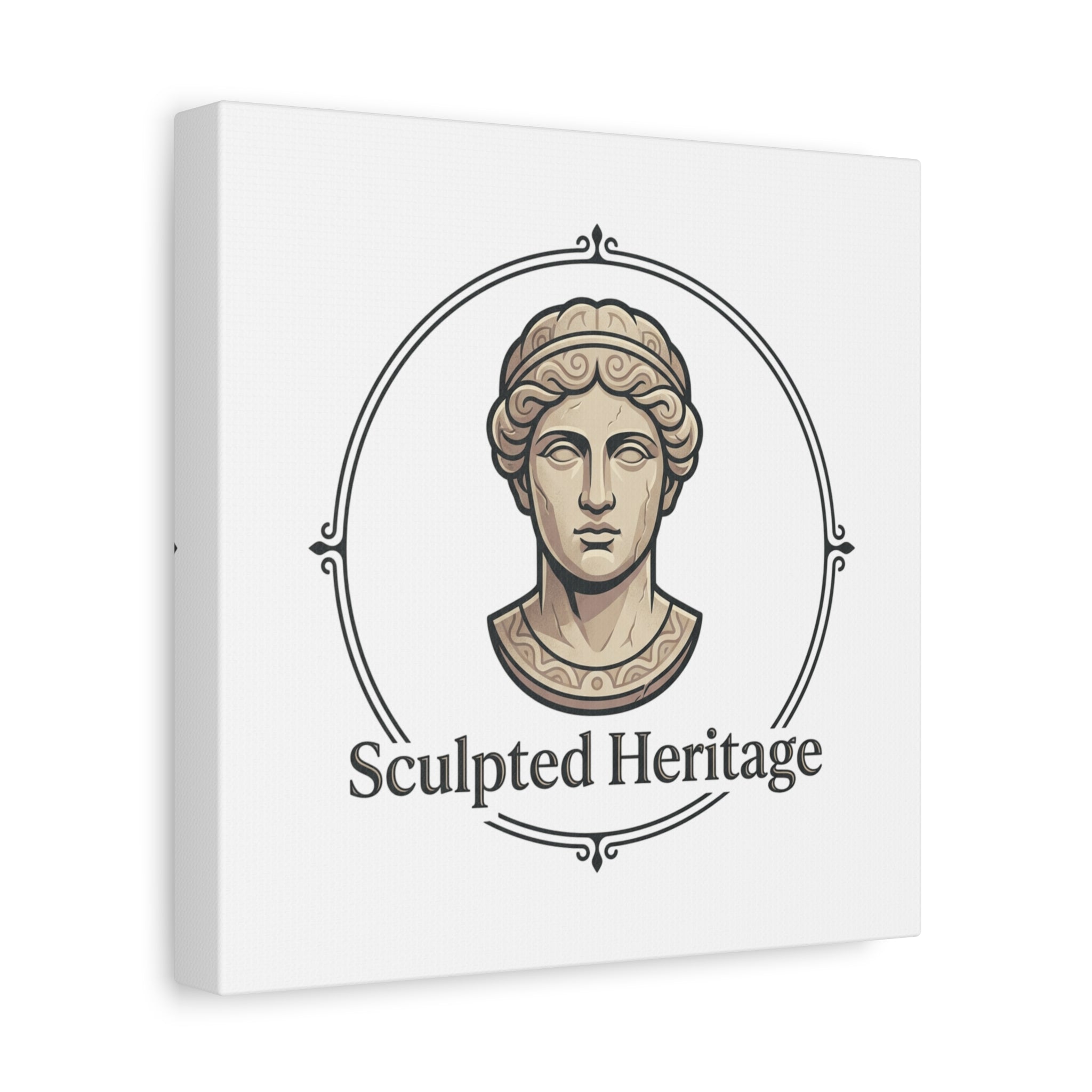 Sculpted Heritage Matte Canvas Print — Classical Bust Wall Art - Sculpted Heritage