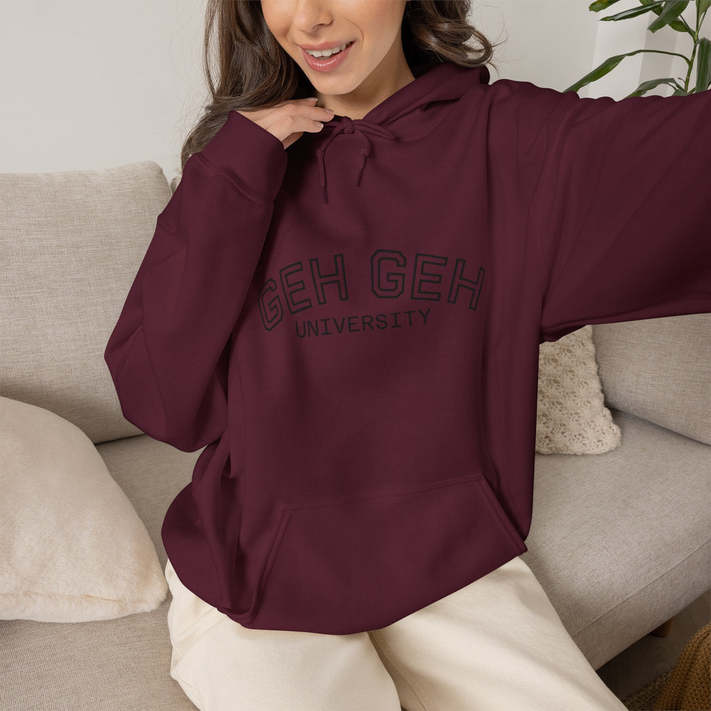 GHE-GHE University Hoodie — Minimal Collegiate Pullover - Sculpted Heritage