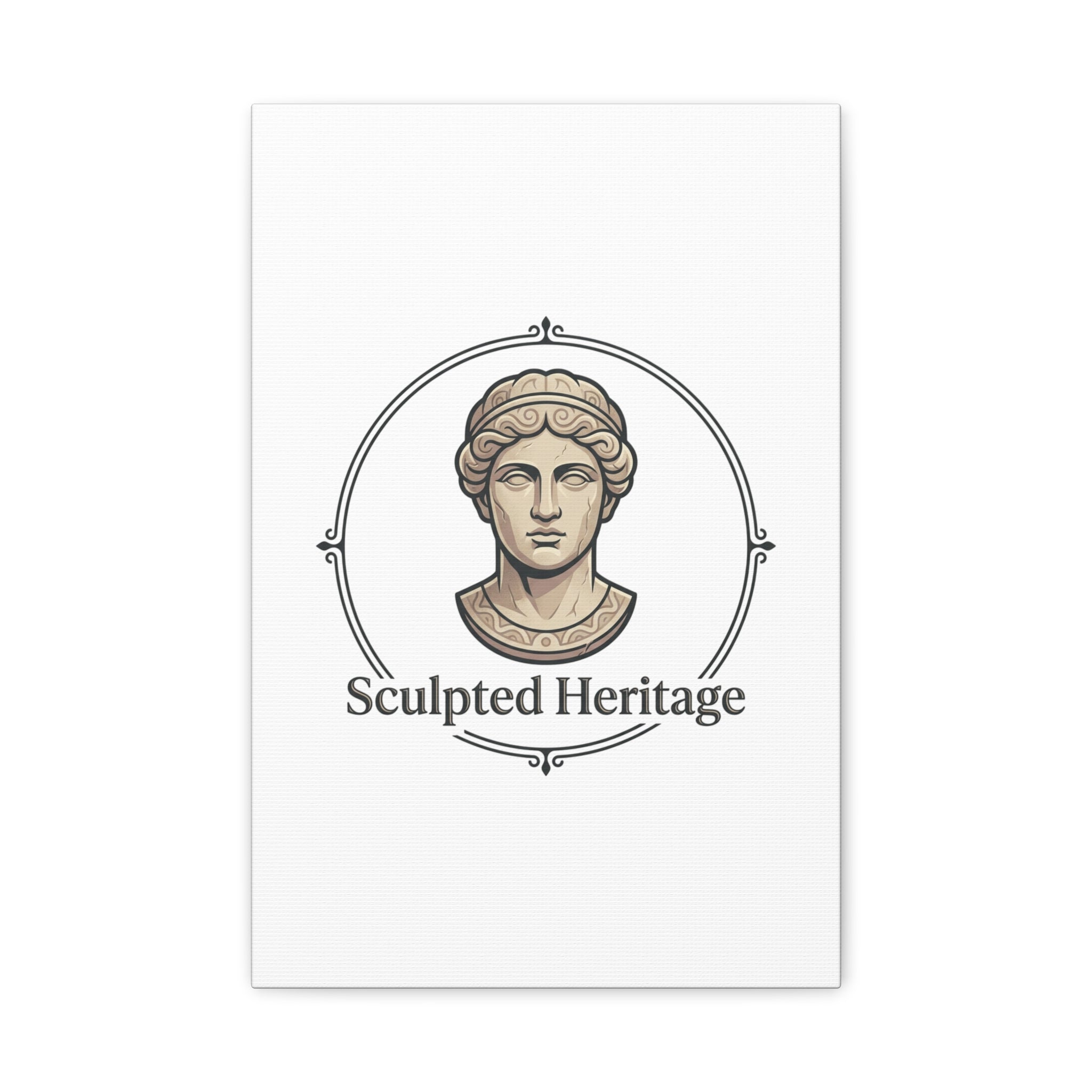Sculpted Heritage Matte Canvas Print — Classical Bust Wall Art - Sculpted Heritage