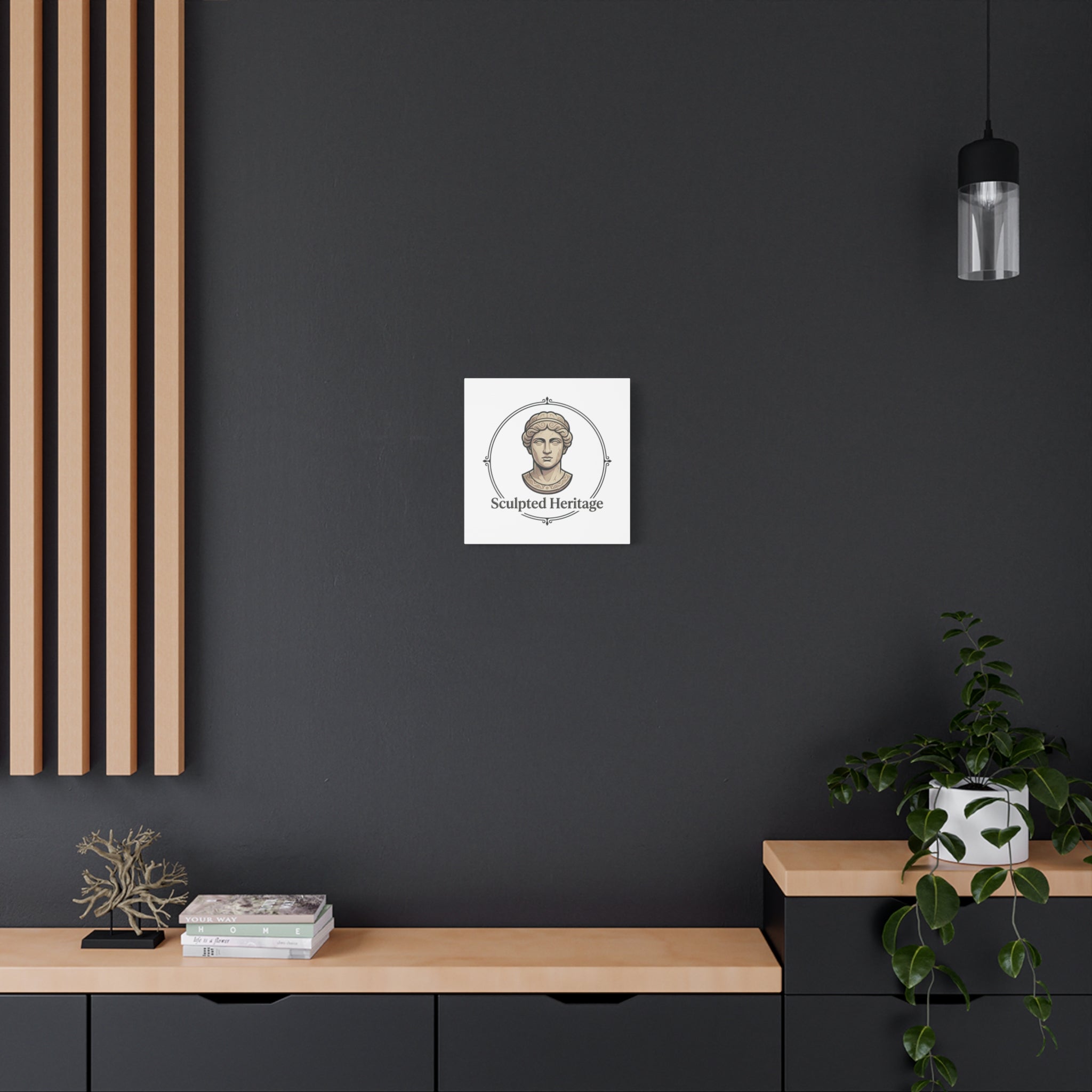 Sculpted Heritage Matte Canvas Print — Classical Bust Wall Art - Sculpted Heritage