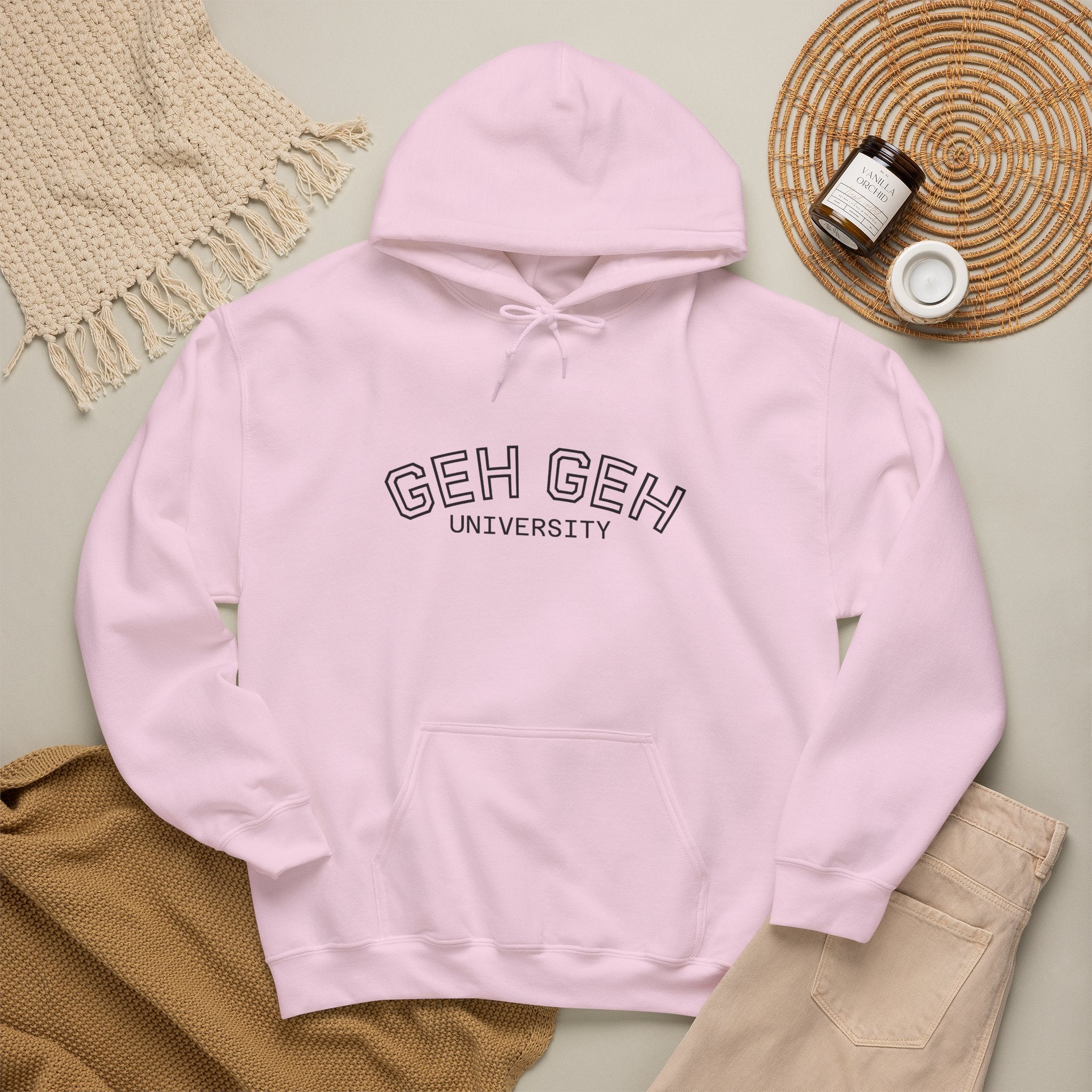 GHE-GHE University Hoodie — Minimal Collegiate Pullover - Sculpted Heritage