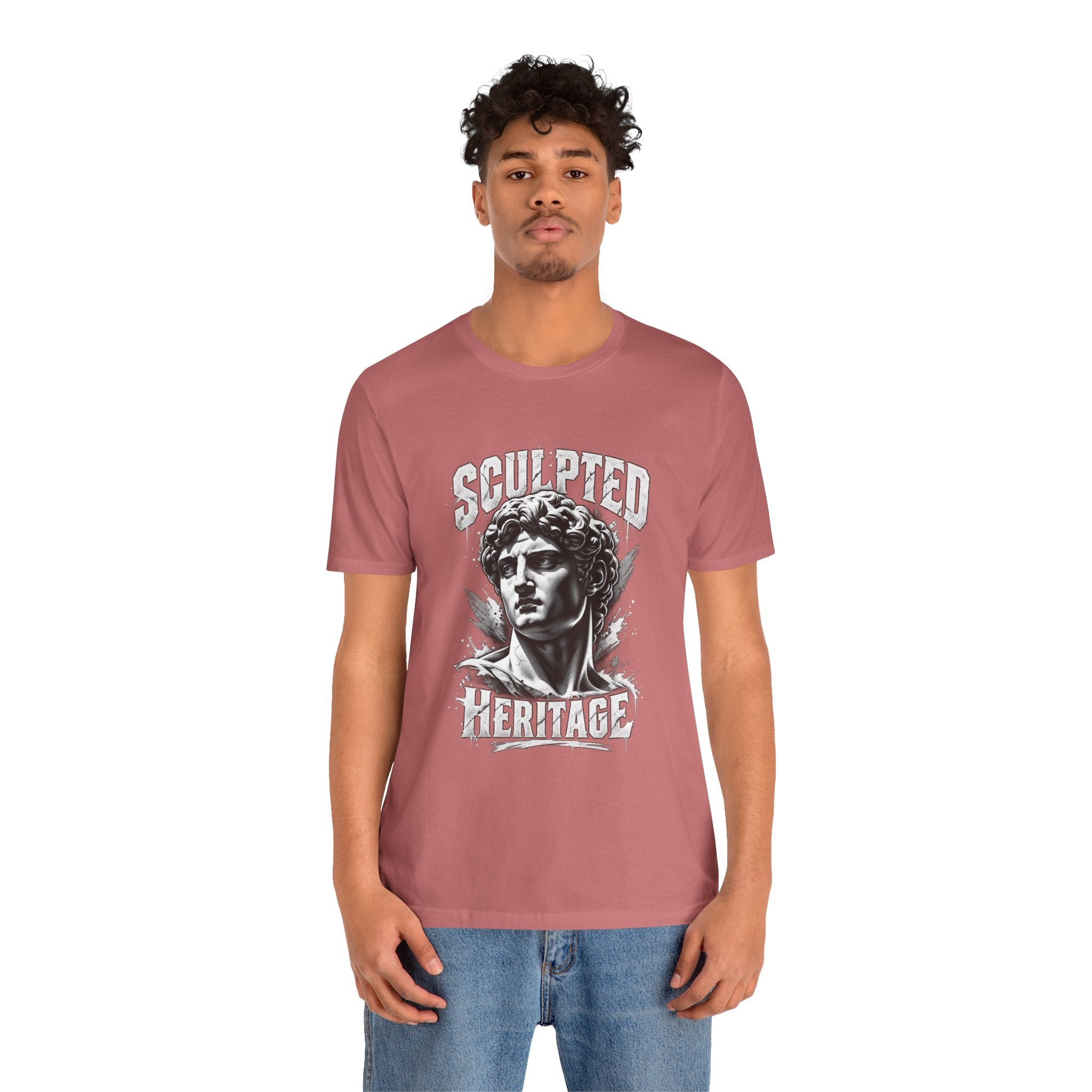 Sculpted Heritage Tee — David Statue Vintage Art Graphic Shirt