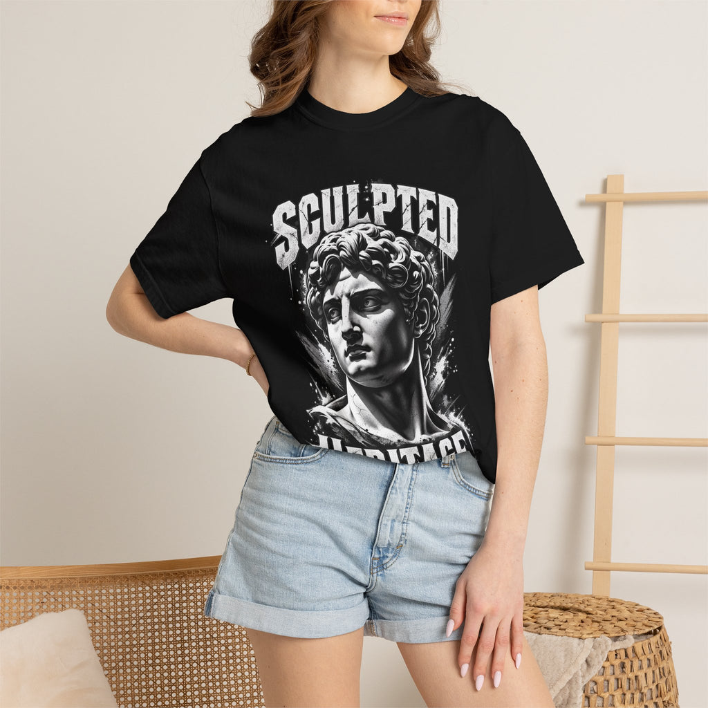 Sculpted Heritage T-Shirt — Vintage Statue Graphic Tee