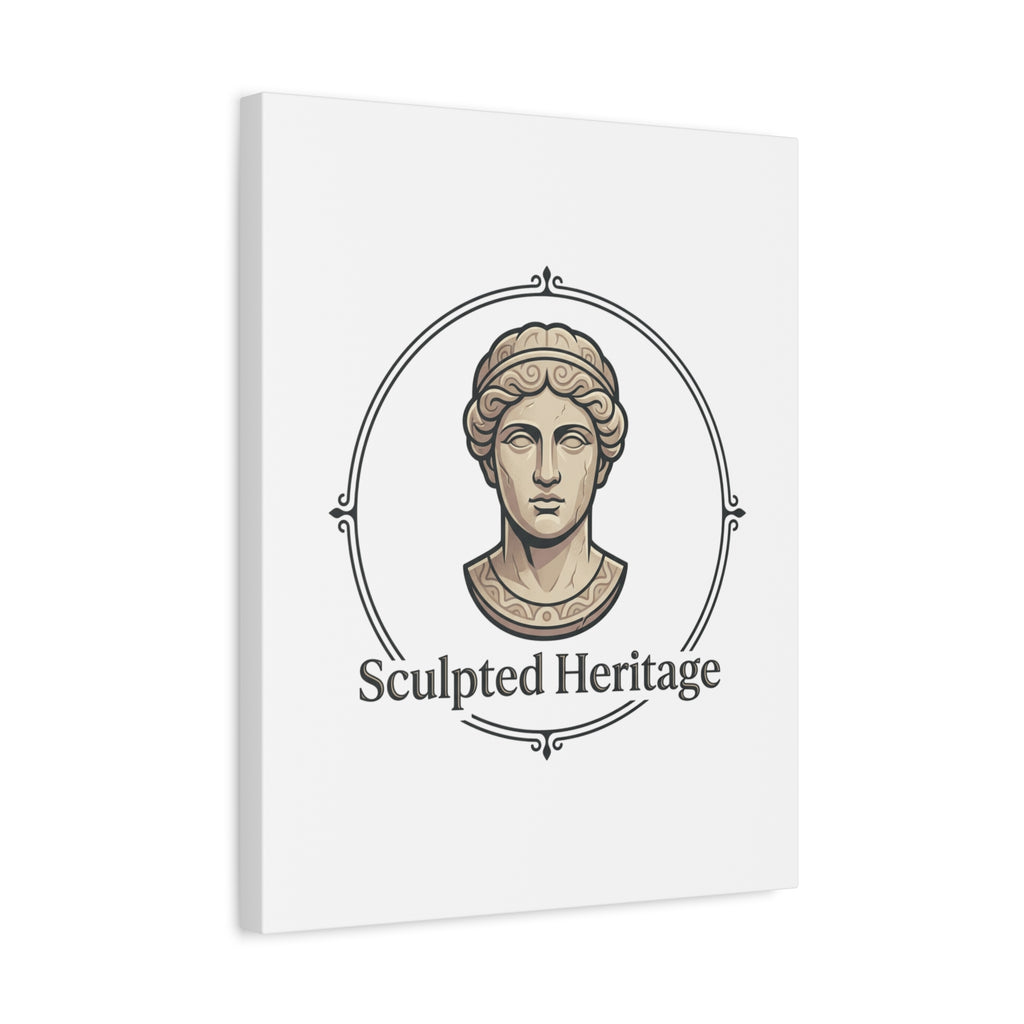 Sculpted Heritage Matte Canvas Print — Classical Bust Wall Art - Sculpted Heritage