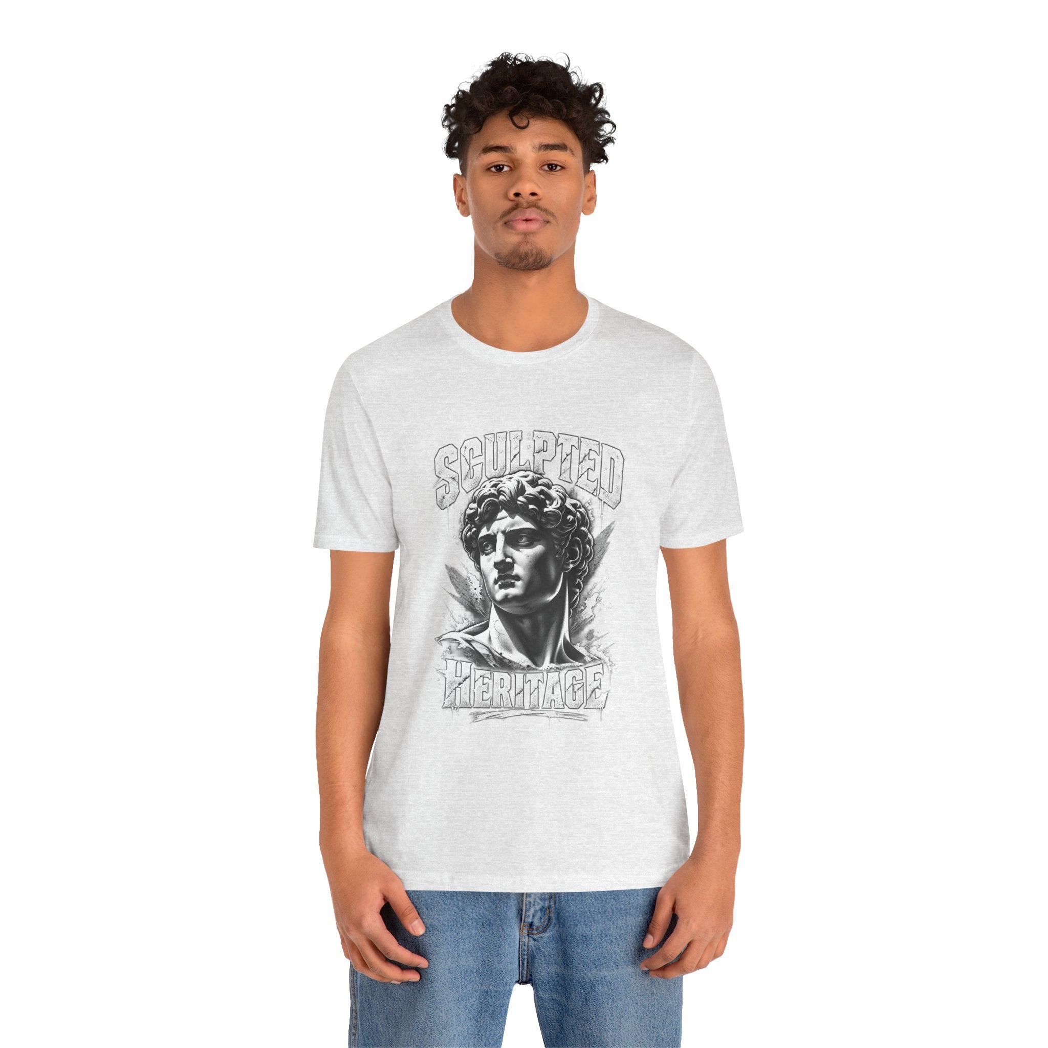 Sculpted Heritage Tee — David Statue Vintage Art Graphic Shirt